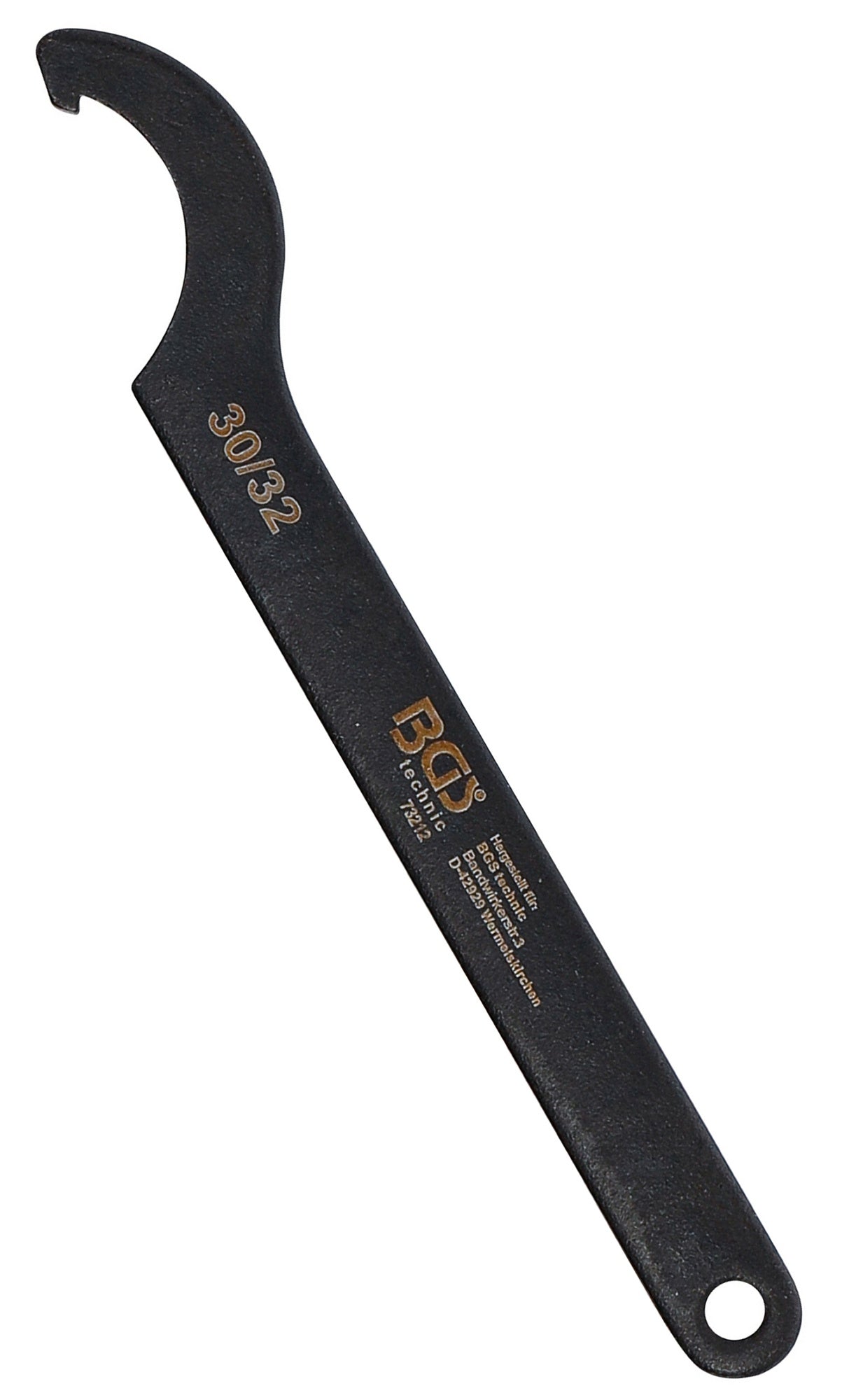 BGS 73212 Hakenschlüssel mit Nase für Schlüsselweiten von 30 - 32mm