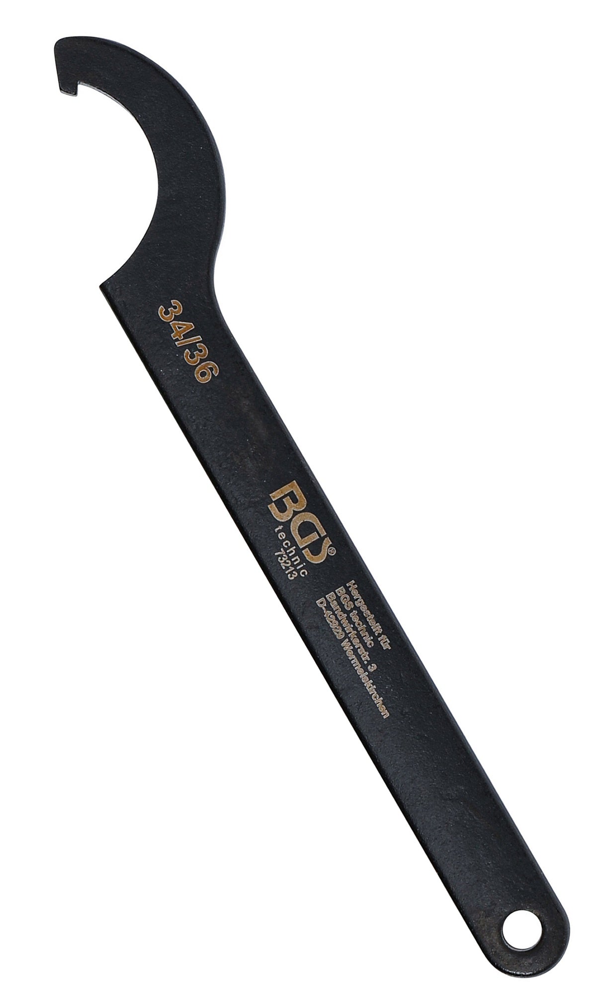 BGS 73213 Hakenschlüssel mit Nase für Schlüsselweiten von 34 - 36mm