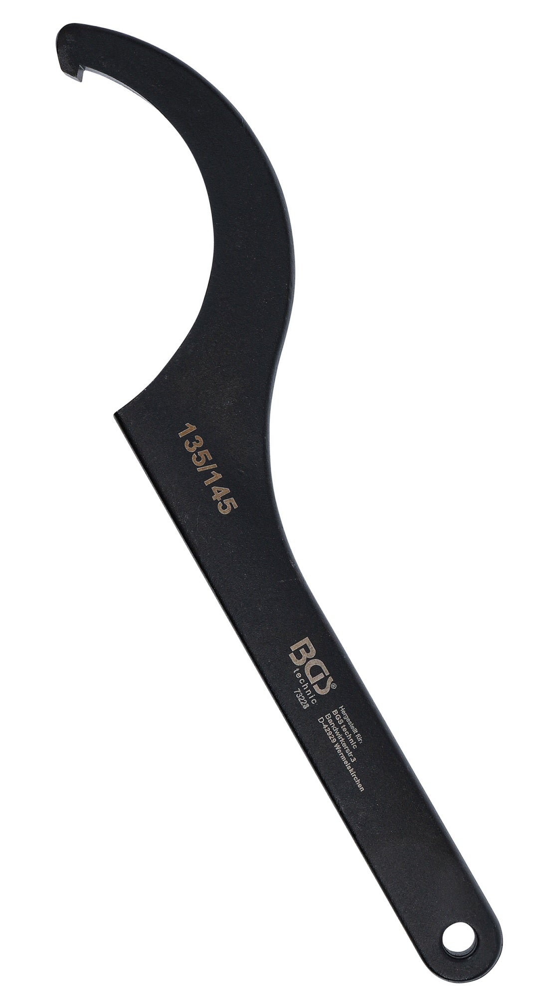 BGS 73223 Hakenschlüssel mit Nase für Schlüsselweiten von 135 - 145mm