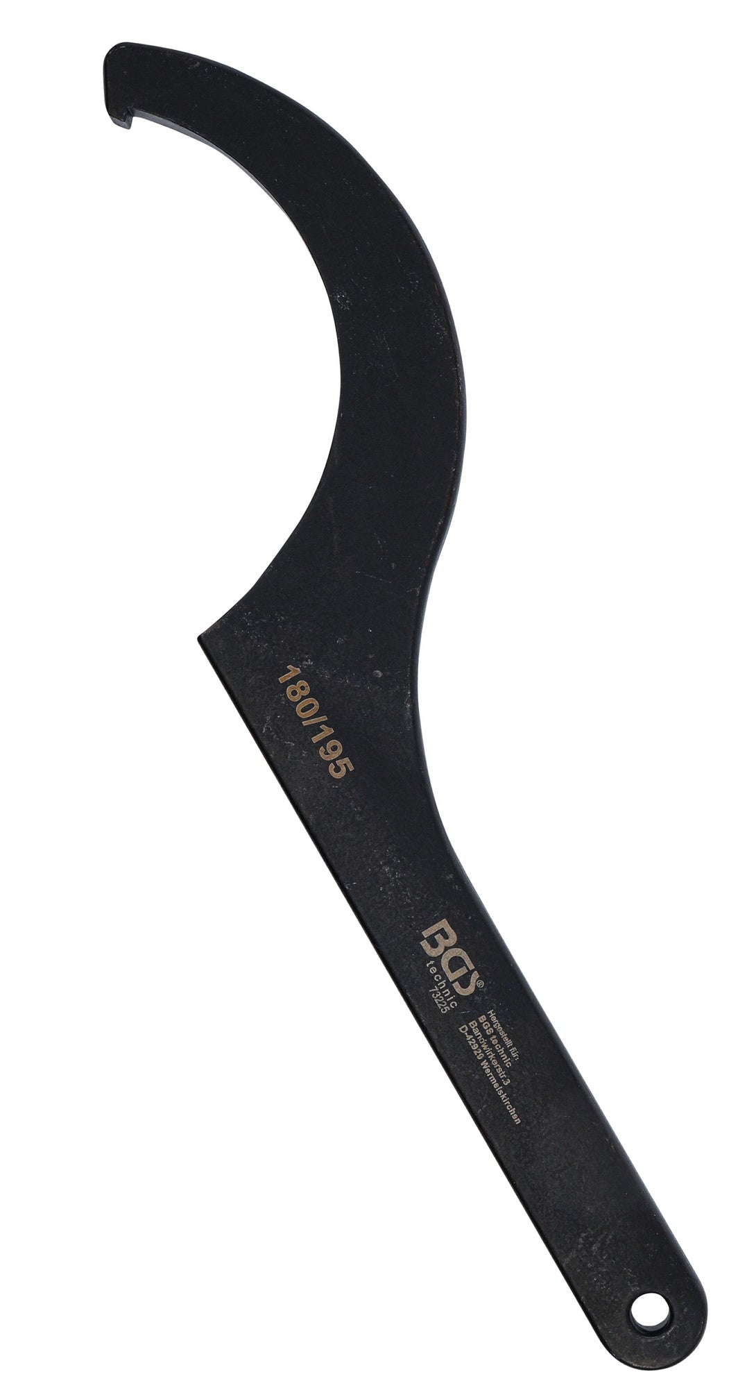 BGS 73225 Hakenschlüssel mit Nase für Schlüsselweiten von 180 - 195mm
