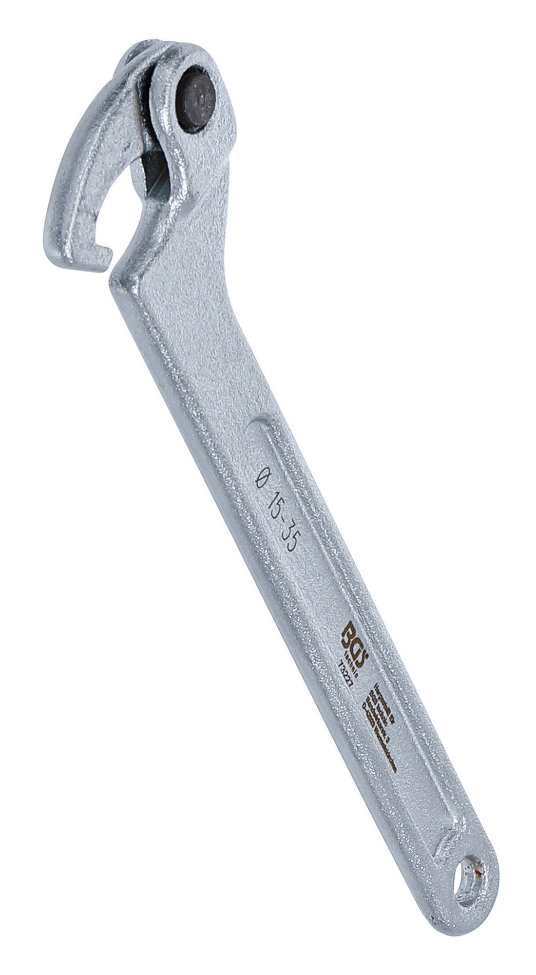 BGS 73227 Gelenk Hakenschlüssel mit Nase für Schlüsselweiten von 15 - 35mm