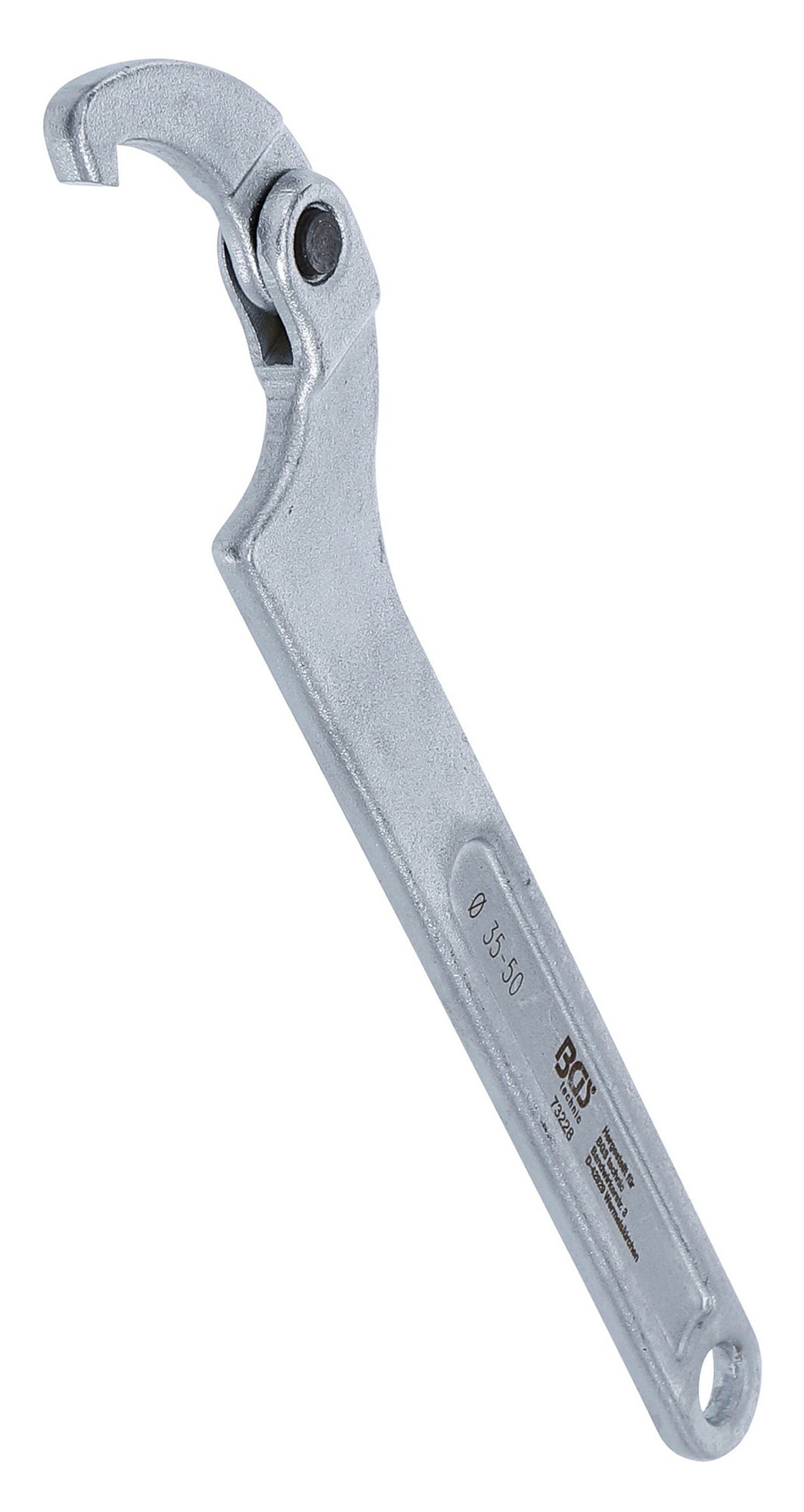 BGS 73228 Gelenk Hakenschlüssel mit Nase für Schlüsselweiten von 35 - 50mm
