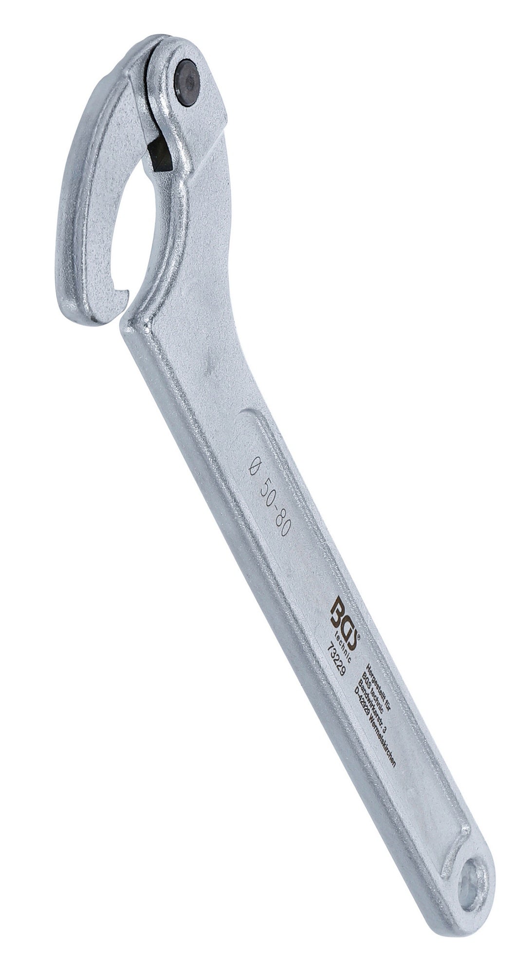 BGS 73229 Gelenk Hakenschlüssel mit Nase für Schlüsselweiten von 50 - 80mm