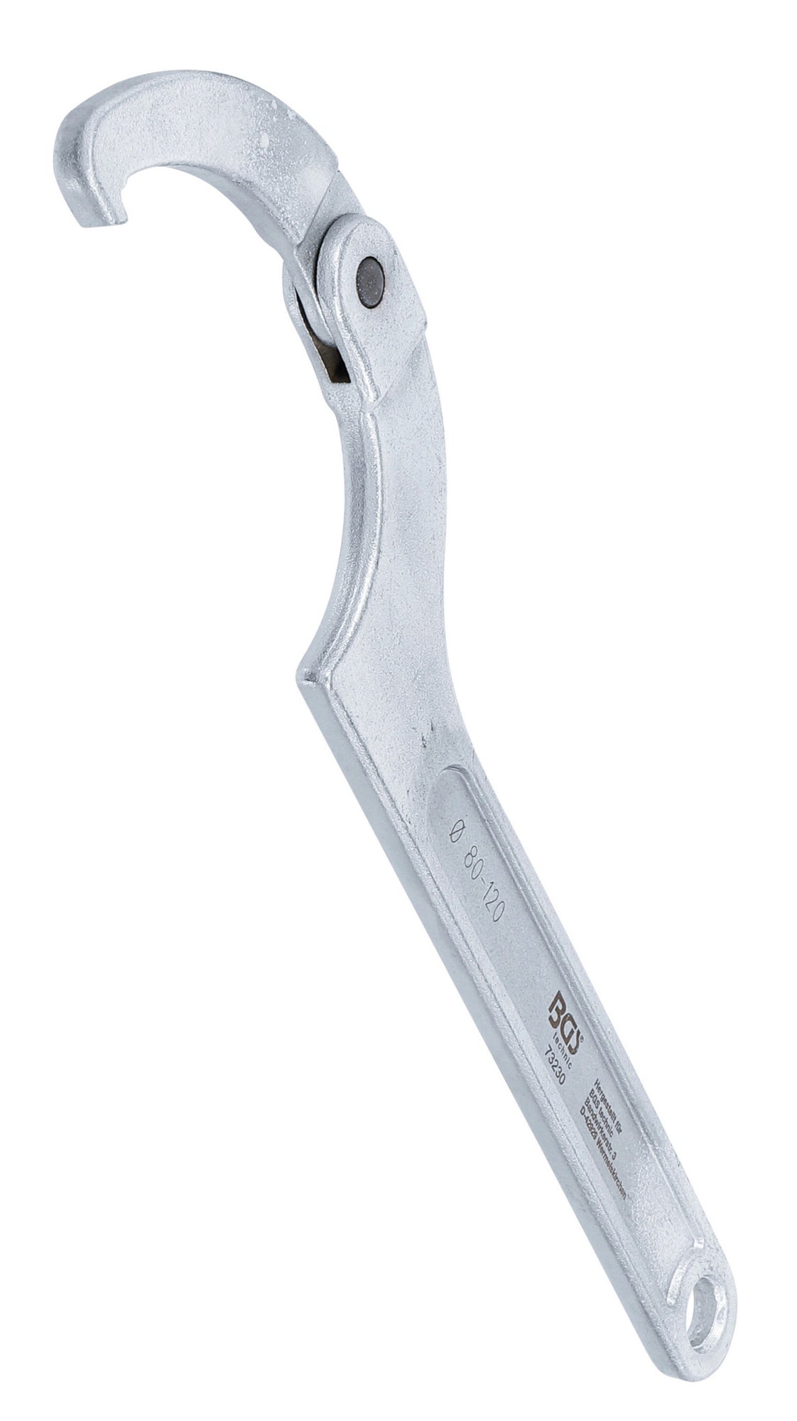 BGS 73230 Gelenk Hakenschlüssel mit Nase für Schlüsselweiten von 80 - 120mm