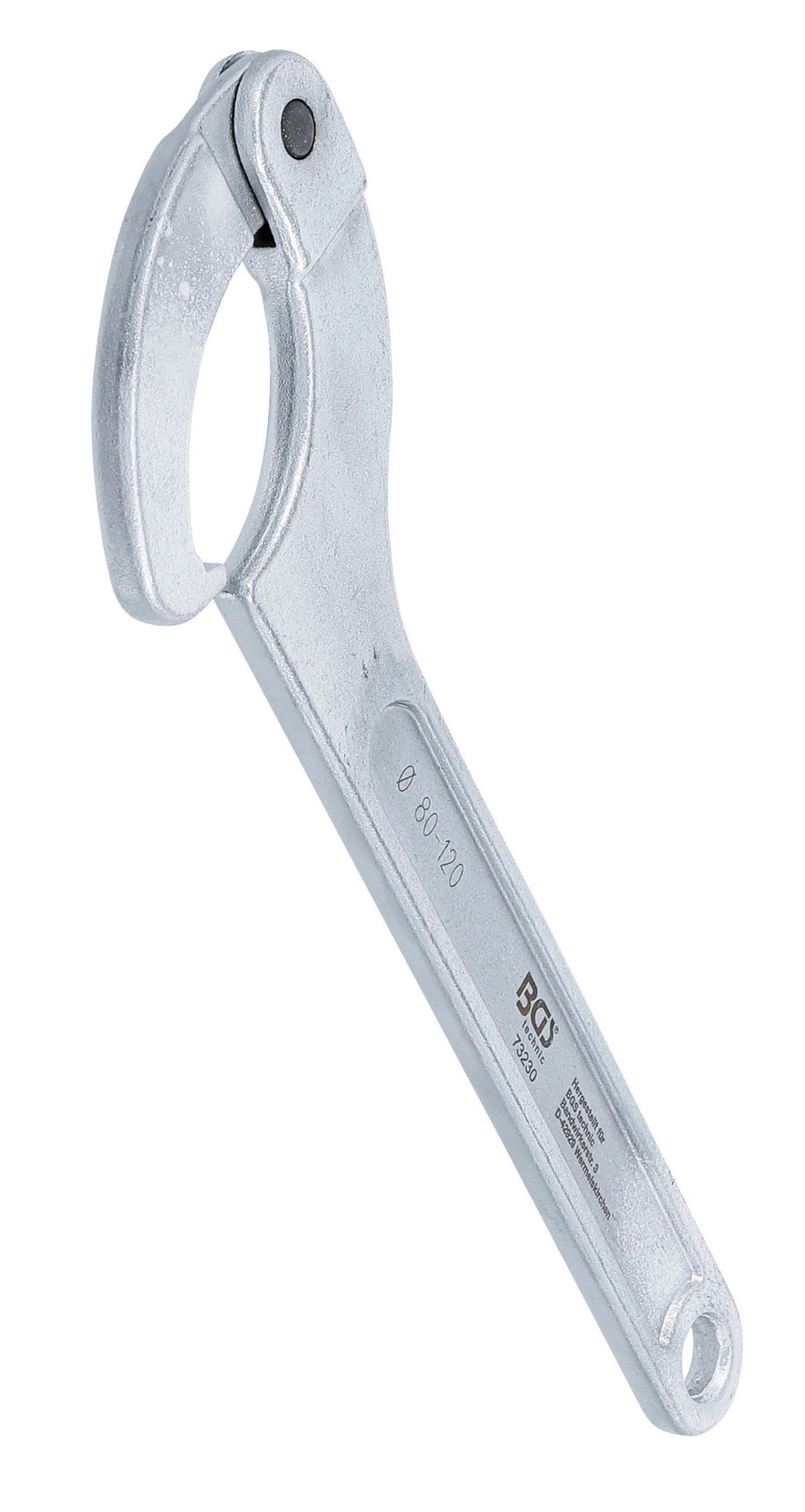 BGS 73230 Gelenk Hakenschlüssel mit Nase für Schlüsselweiten von 80 - 120mm