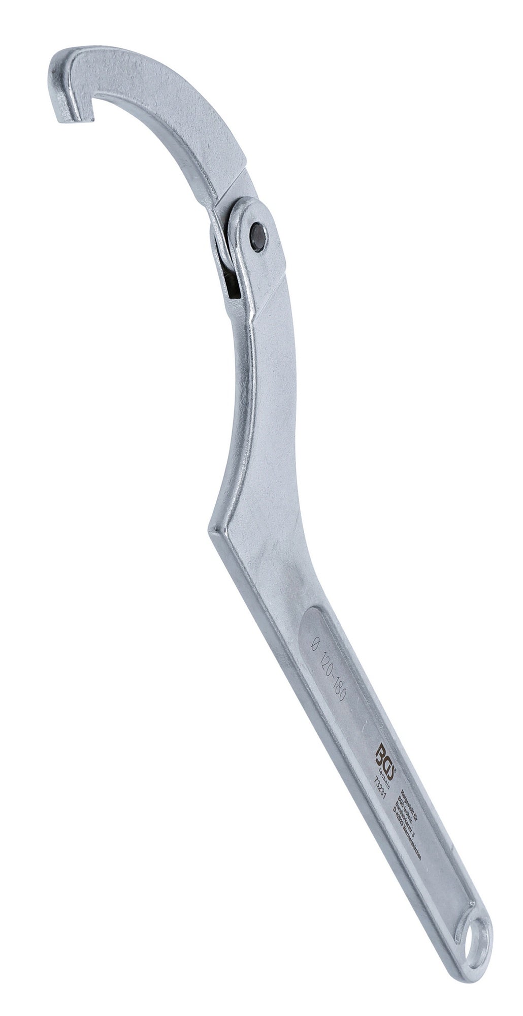 BGS 73231 Gelenk Hakenschlüssel mit Nase für Schlüsselweiten von 120 - 180mm