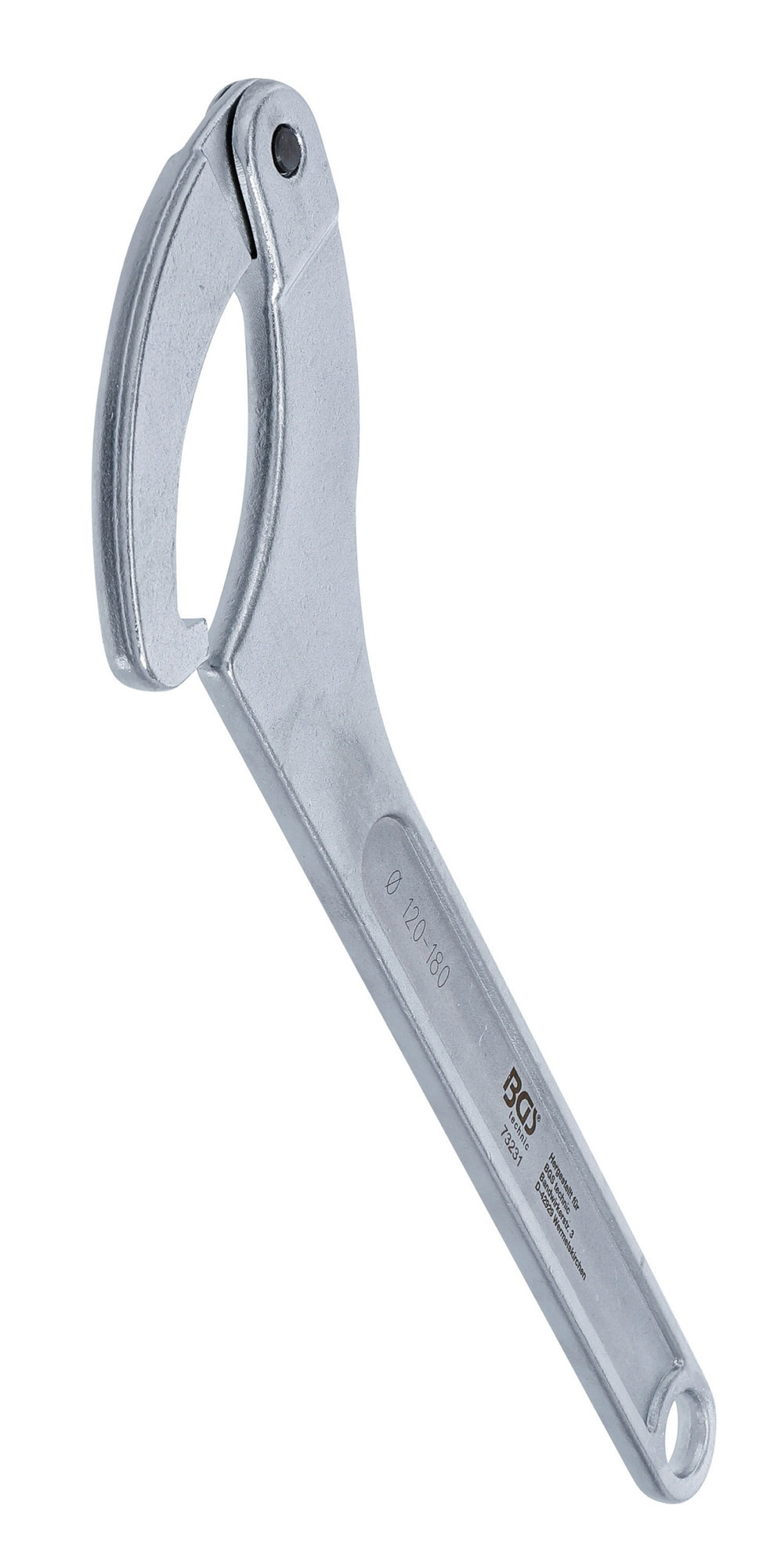BGS 73231 Gelenk Hakenschlüssel mit Nase für Schlüsselweiten von 120 - 180mm