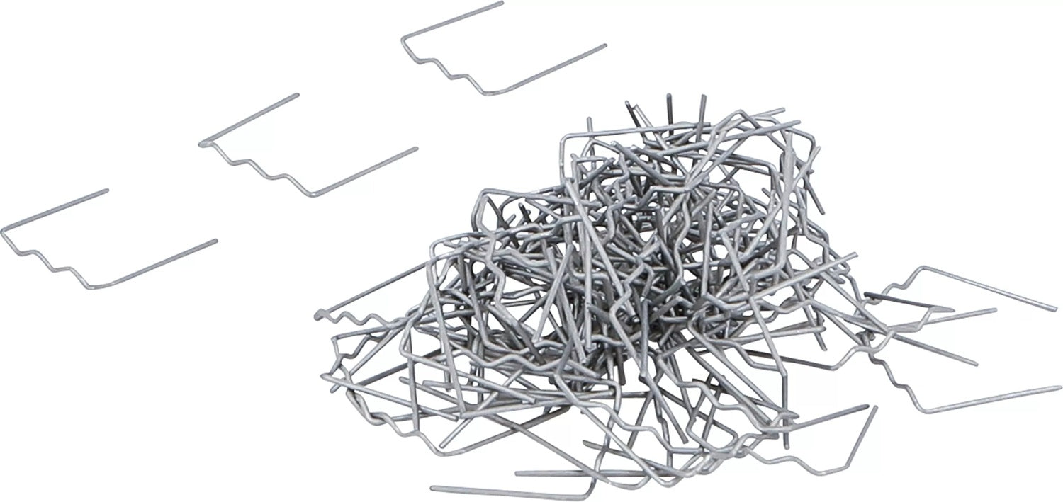 BGS 73350 Satz Reparaturklammern flach 0,6mm 100 teilig