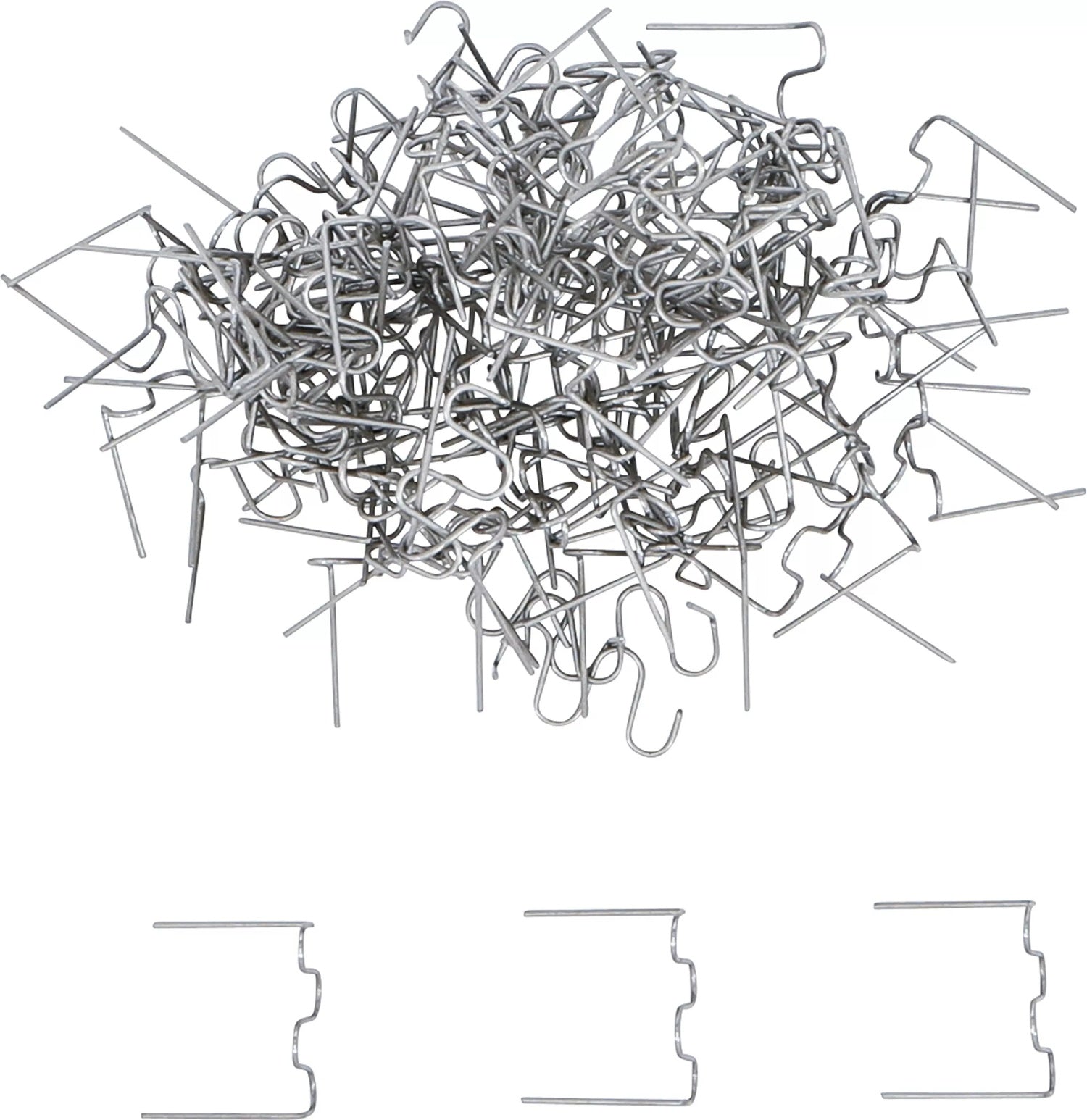 BGS 73352 Satz Reparaturklammern Wellenform 0,6mm 100 teilig