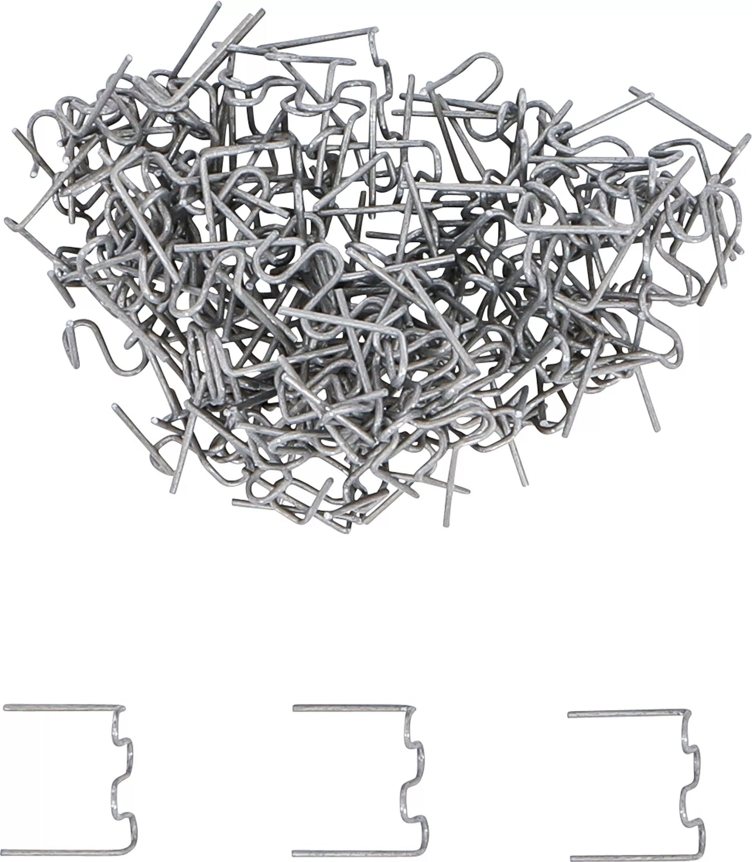 BGS 73353 Satz Reparaturklammern Wellenform 0,8mm 100 teilig