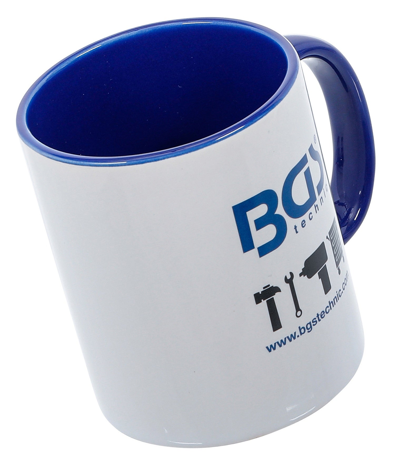 BGS 73354 Kaffeetasse weiß mit BGS Logo