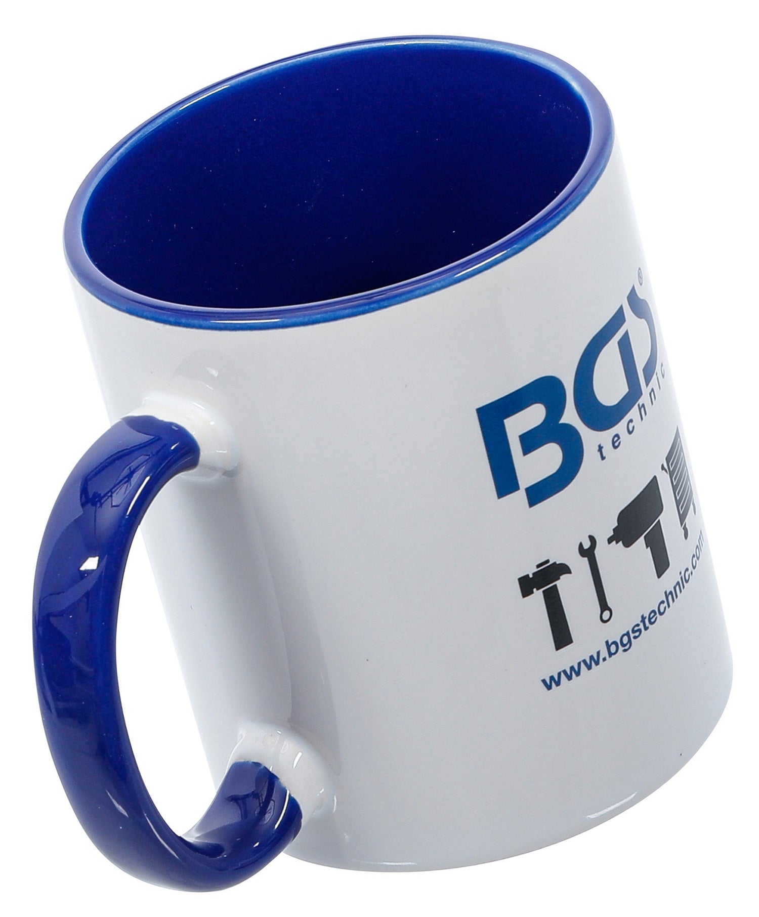 BGS 73354 Kaffeetasse weiß mit BGS Logo