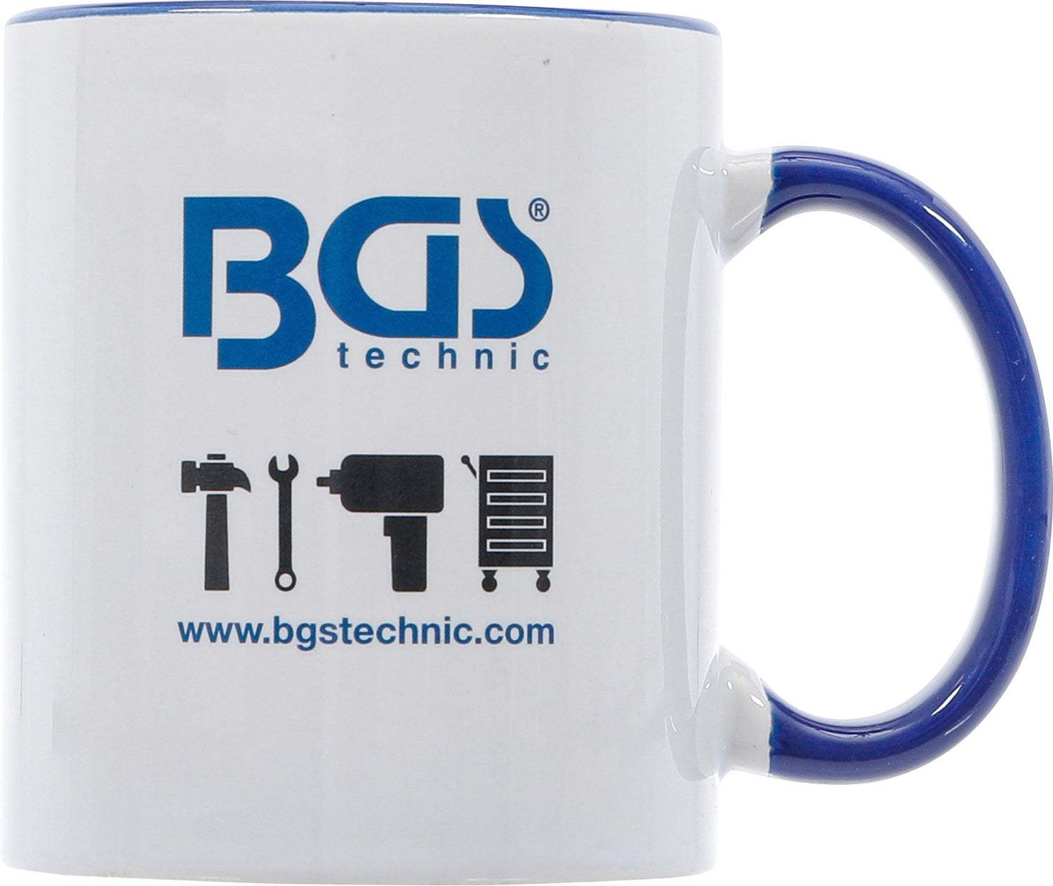 BGS 73354 Kaffeetasse weiß mit BGS Logo