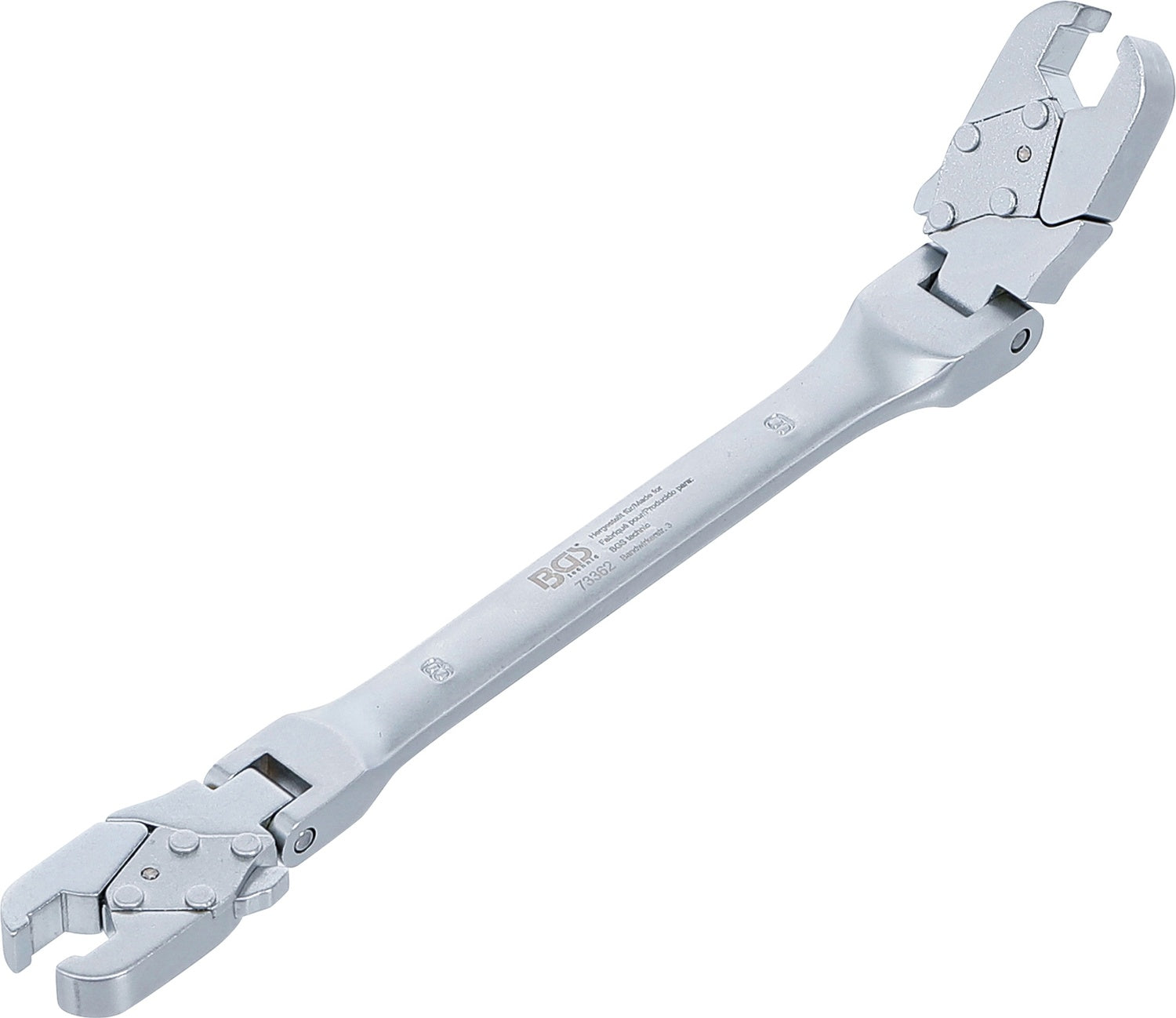 BGS 73362 Bremsleitungsschlüssel mit Ratschenfunktion SW 8x9mm Länge 122mm