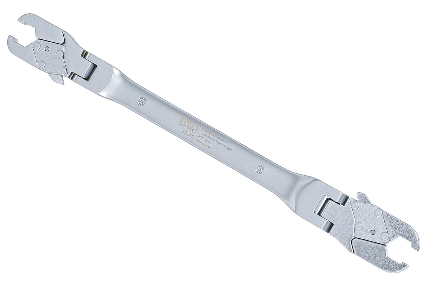 BGS 73362 Bremsleitungsschlüssel mit Ratschenfunktion SW 8x9mm Länge 122mm