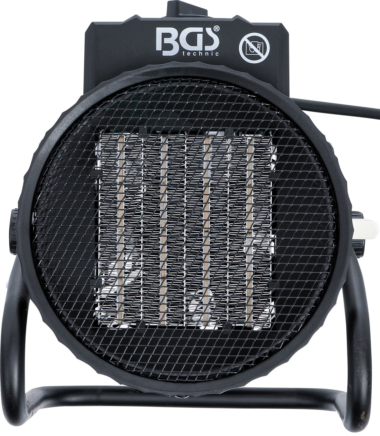 BGS 73370 Heizlüfter Heizung elektrisch 2000 Watt IP20 2 Heizstufen tragbar