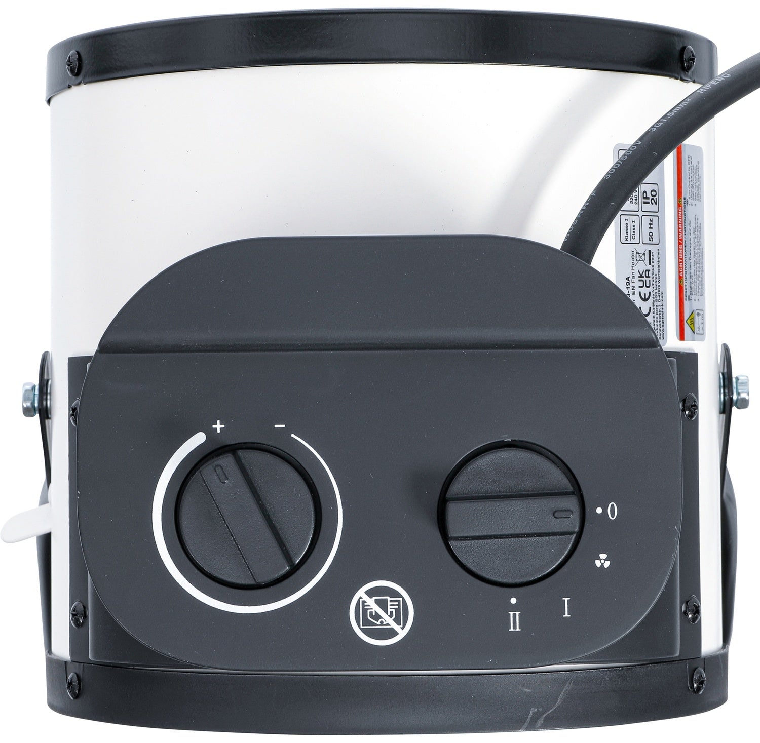 BGS 73371 Heizlüfter elektrisch Heizung 3000 Watt IP20 2 Heizstufen tragbar