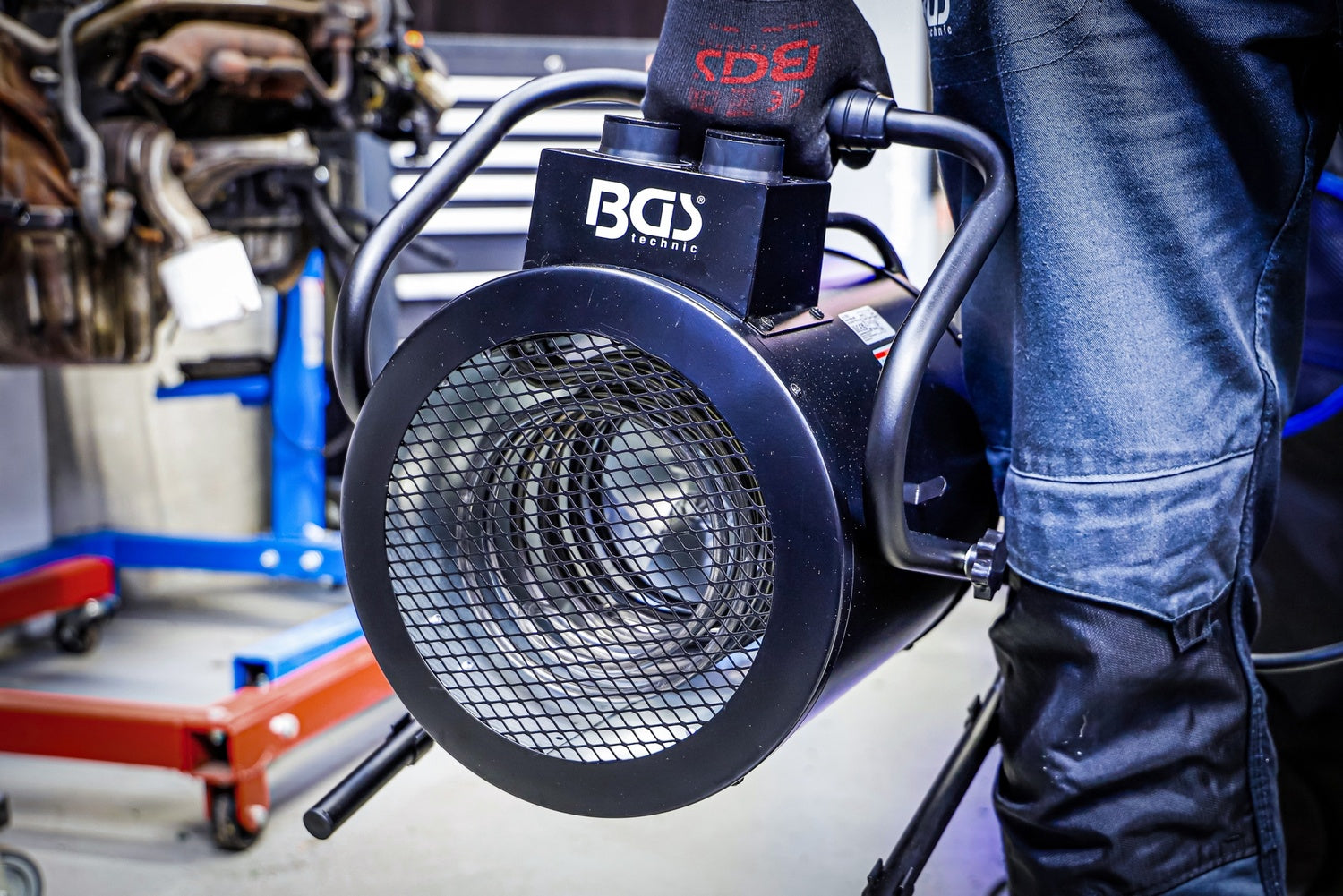 BGS 73372 Heizlüfter elektrisch Heizung 5000 Watt IPX4 2 Heizstufen tragbar