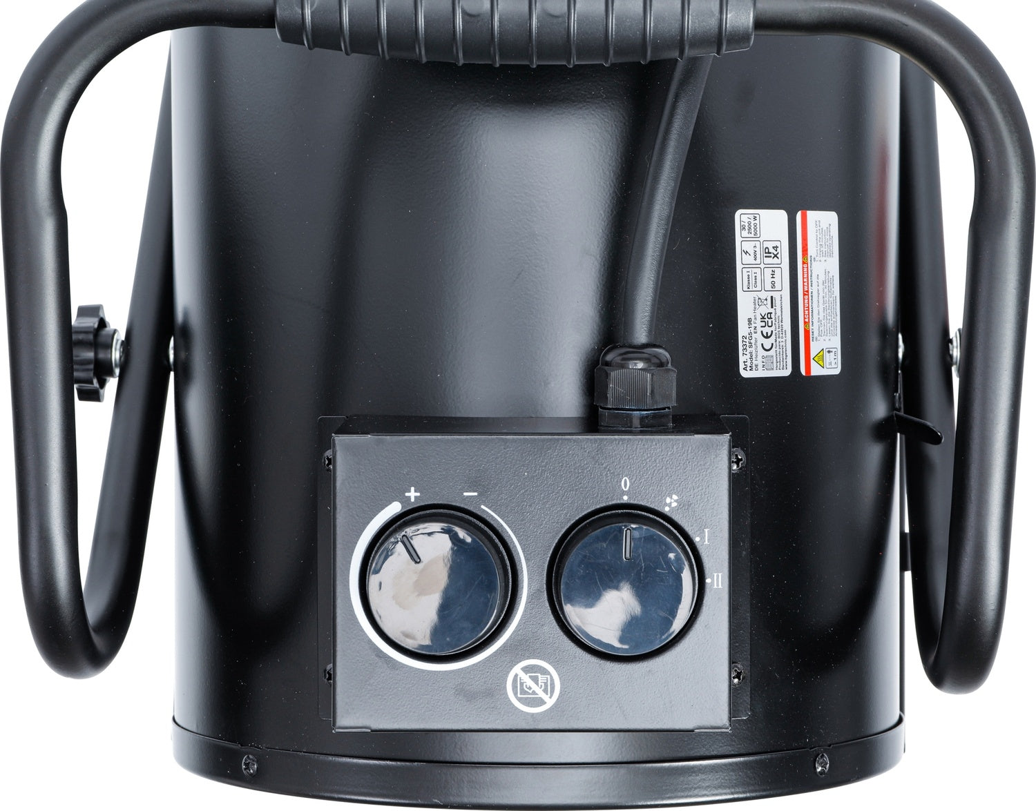 BGS 73372 Heizlüfter elektrisch Heizung 5000 Watt IPX4 2 Heizstufen tragbar