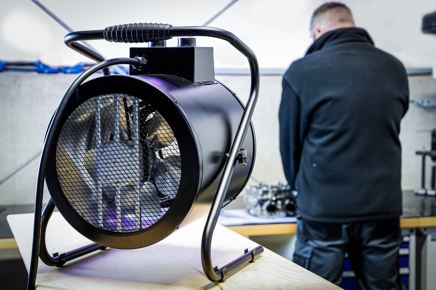 BGS 73373 Heizlüfter elektrisch Heizung 9000 Watt IPX4 2 Heizstufen tragbar