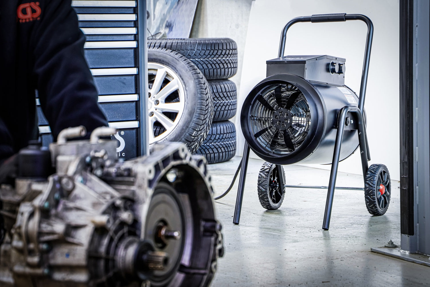 BGS 73374 Heizlüfter elektrisch Heizung 15000 Watt IPX4 2 Heizstufen fahrbar