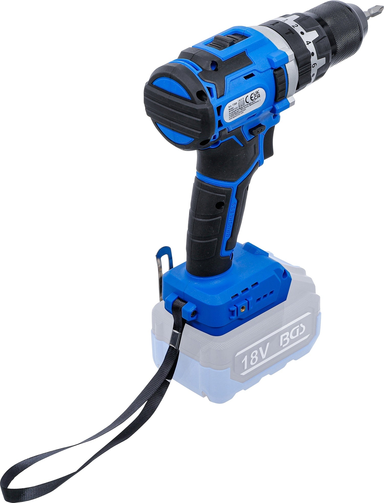 BGS 7360 Akku Schlagbohrschrauber bürstenlos ohne Akku 65Nm 18 Volt