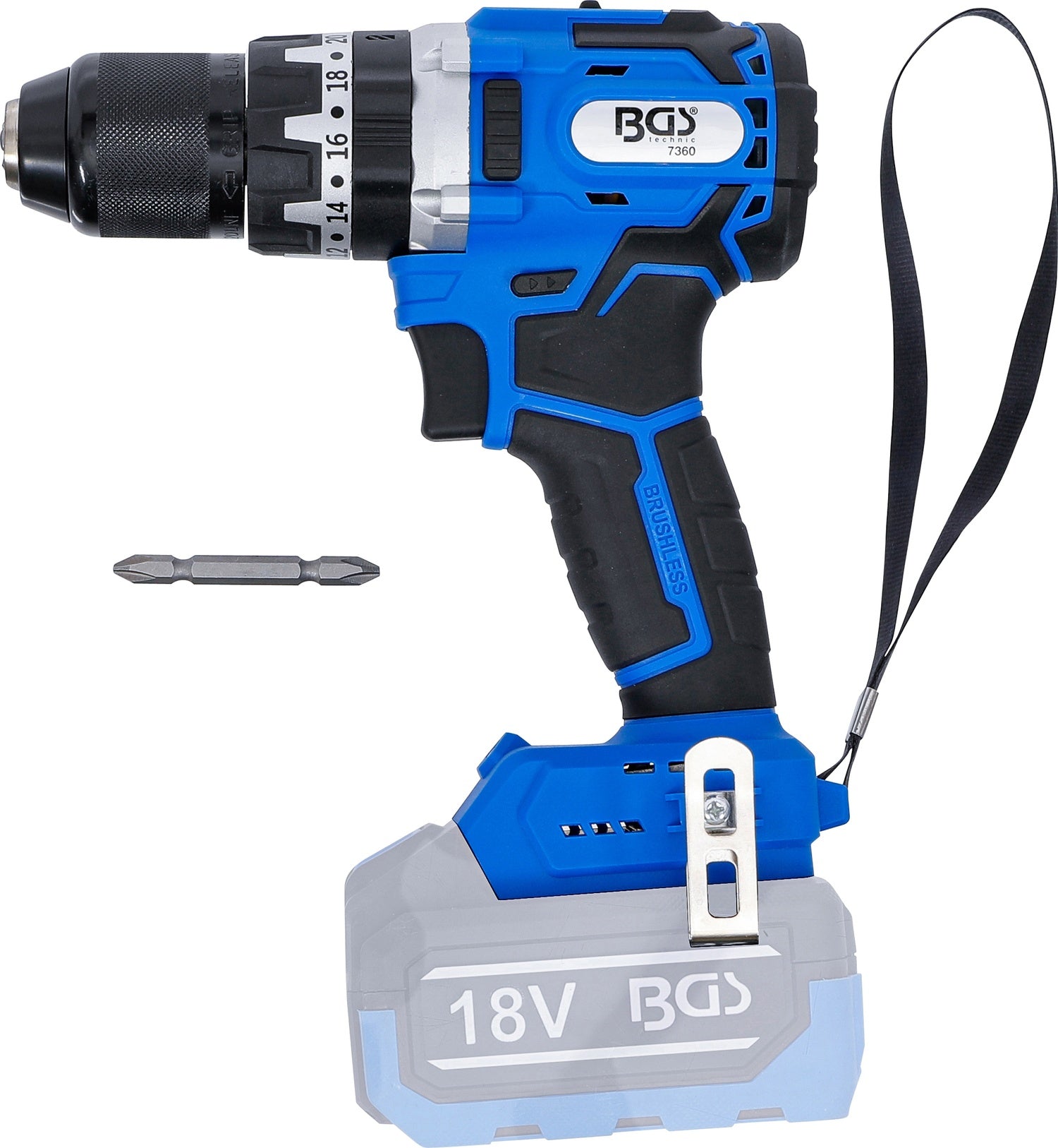 BGS 7360 Akku Schlagbohrschrauber bürstenlos ohne Akku 65Nm 18 Volt