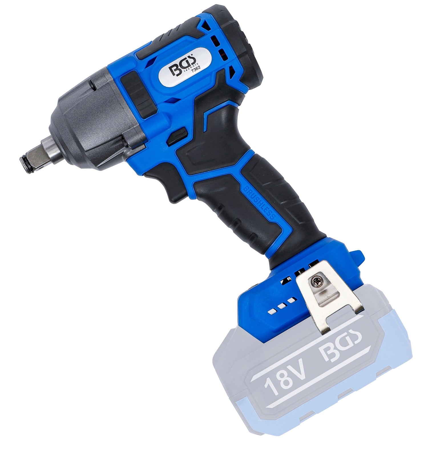 BGS 7362 Akku Schlagschrauber bürstenlos ohne Akku 400Nm 18 Volt