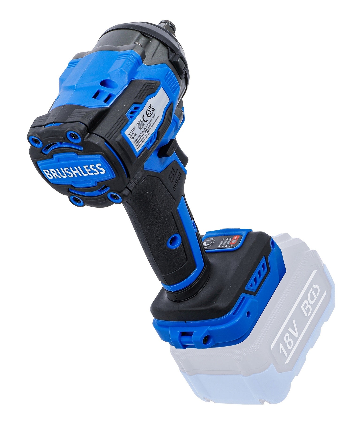 BGS 7363 Akku Schlagschrauber bürstenlos ohne Akku 550Nm 18 Volt