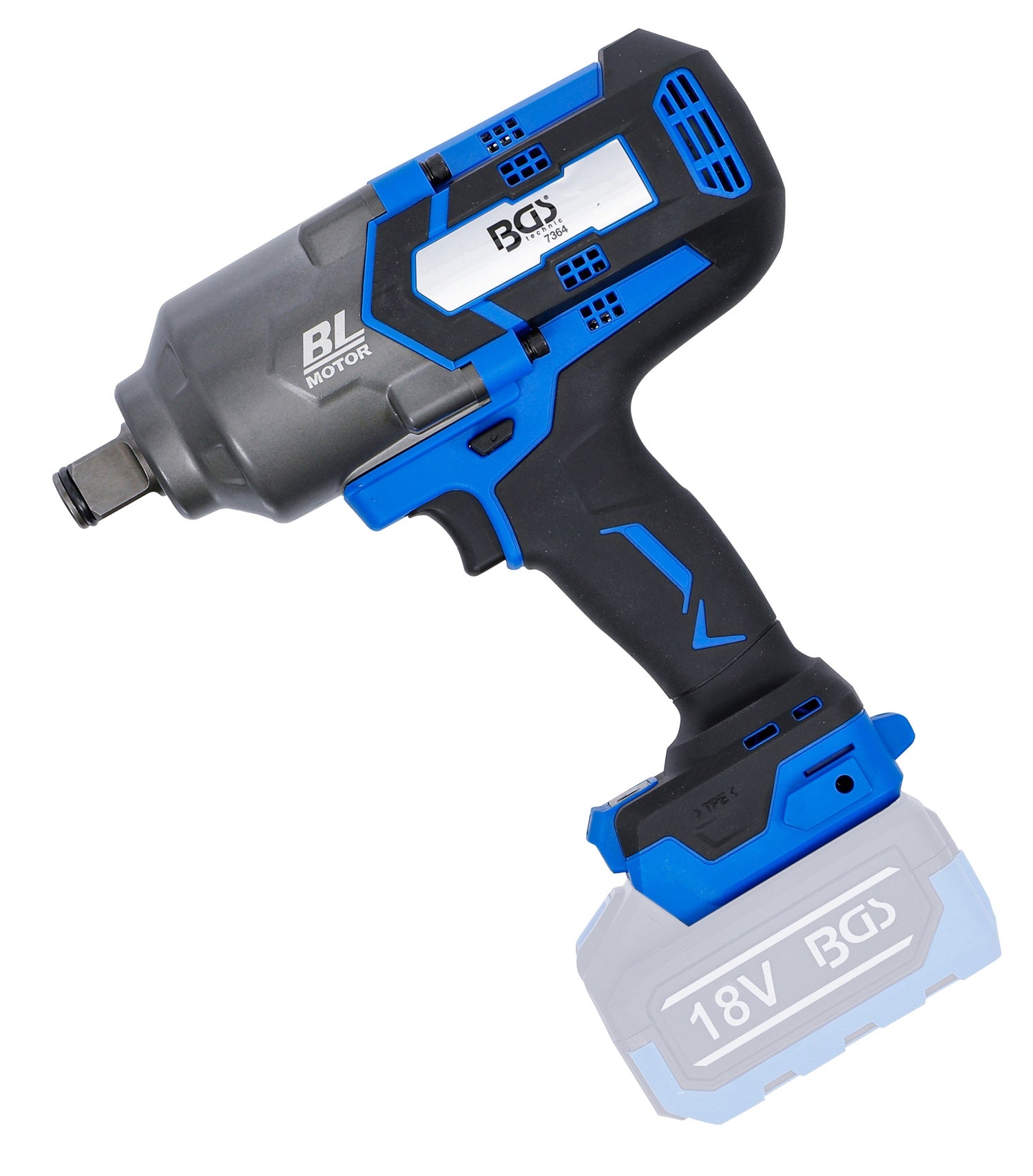 BGS 7364 Akku Schlagschrauber bürstenlos ohne Akku 1200Nm 18 Volt
