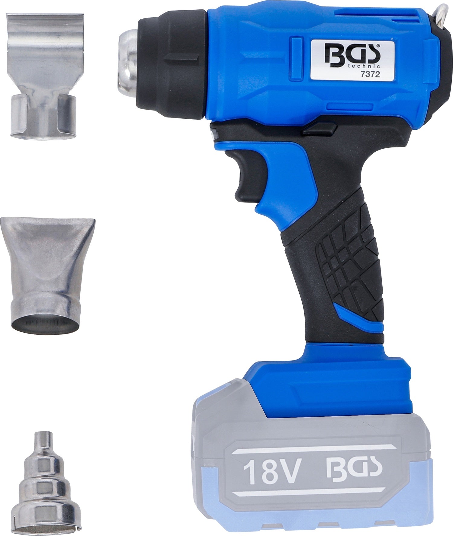 BGS 7372 Akku Heißluftgebläse ohne Akku 18V Heißluftgerät