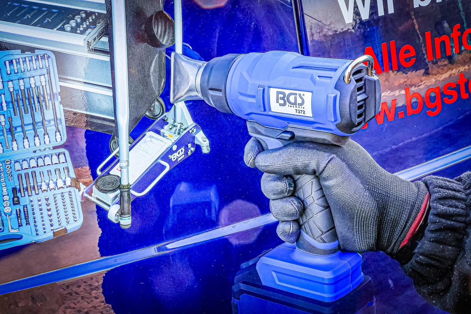BGS 7372 Akku Heißluftgebläse ohne Akku 18V Heißluftgerät
