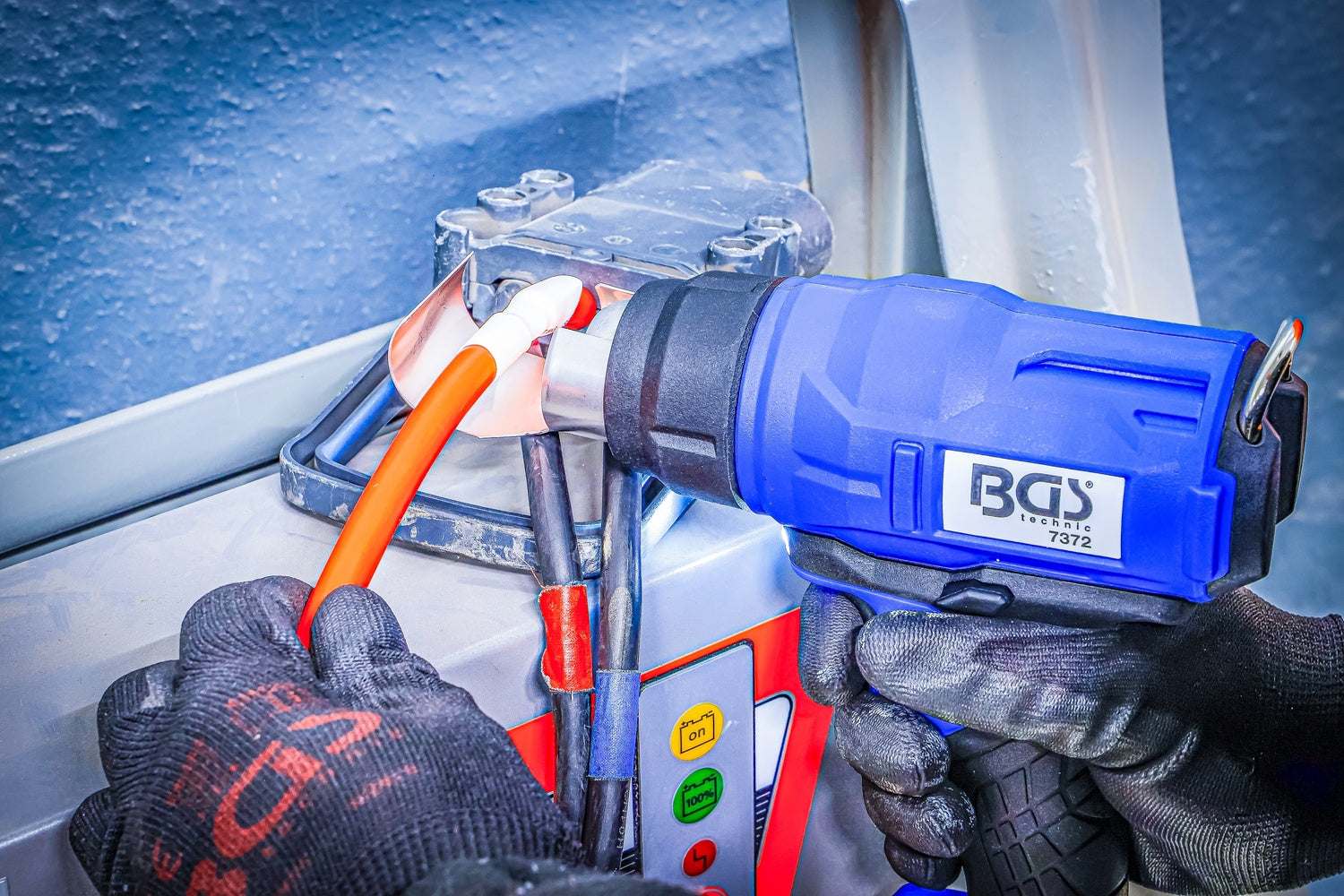 BGS 7372 Akku Heißluftgebläse ohne Akku 18V Heißluftgerät