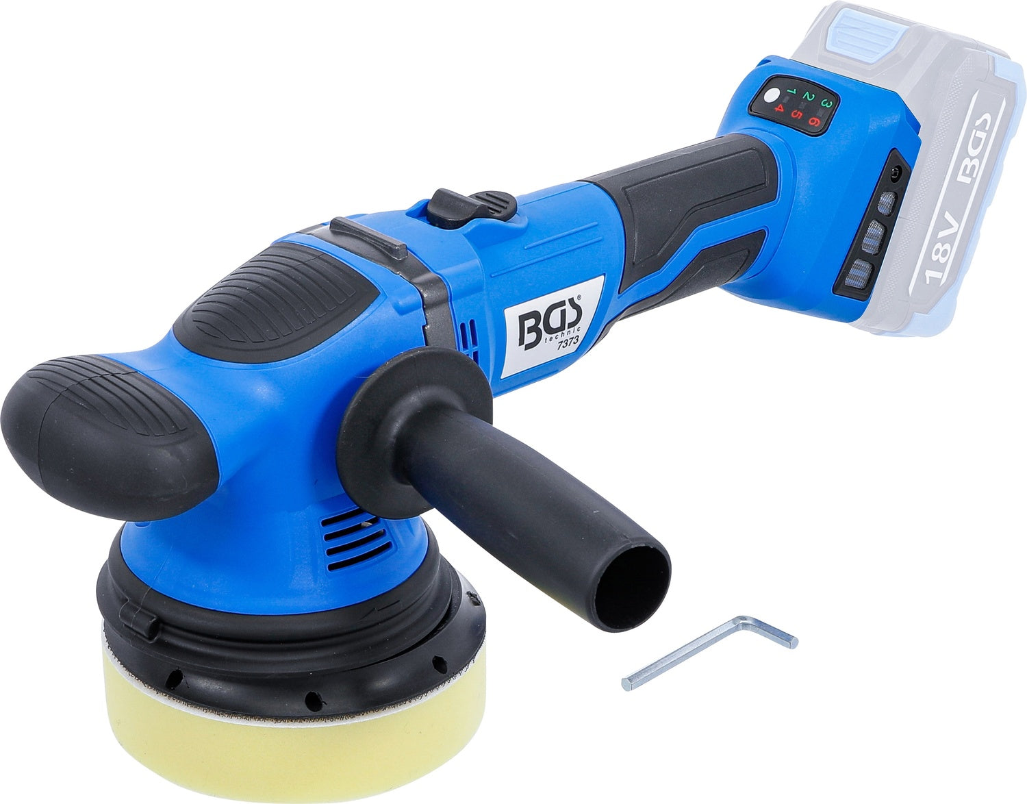 BGS 7373 Akku Exzenter Poliermaschine bürstenlos ohne Akku 18V Poliergerät