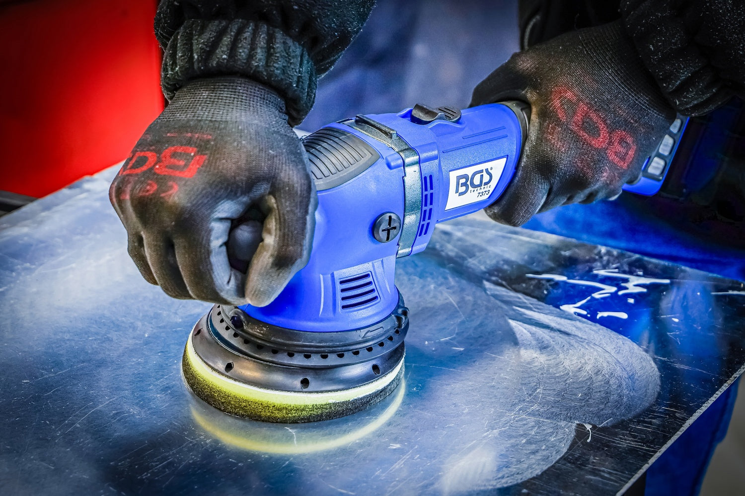 BGS 7373 Akku Exzenter Poliermaschine bürstenlos ohne Akku 18V Poliergerät