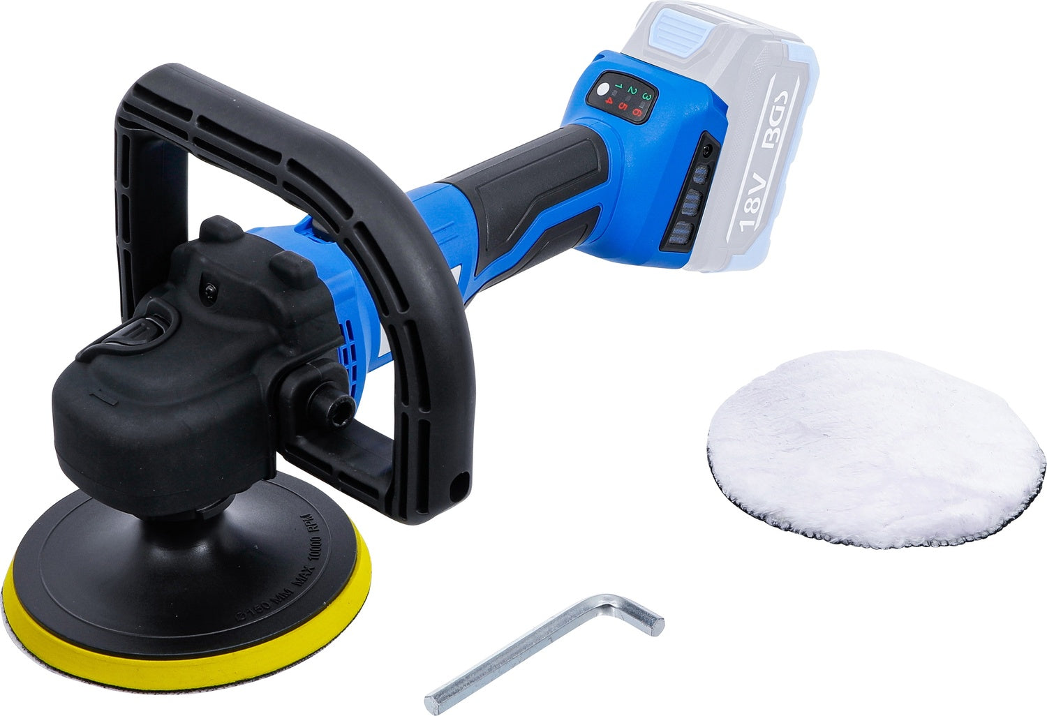 BGS 7374 Akku Poliermaschine Schleifmaschine bürstenlos ohne Akku 18V