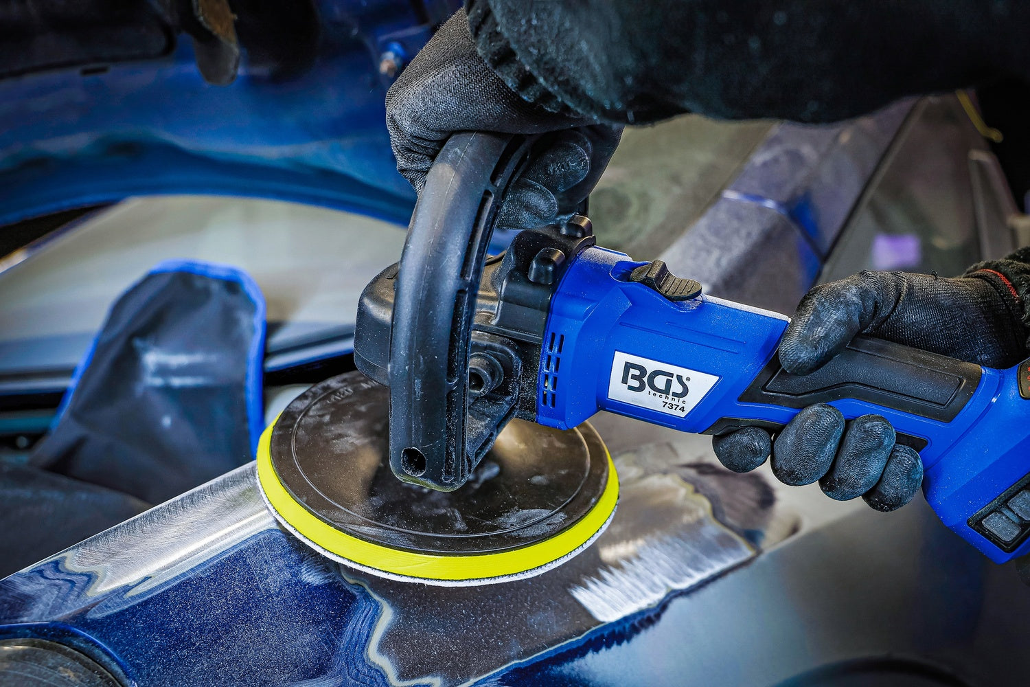 BGS 7374 Akku Poliermaschine Schleifmaschine bürstenlos ohne Akku 18V