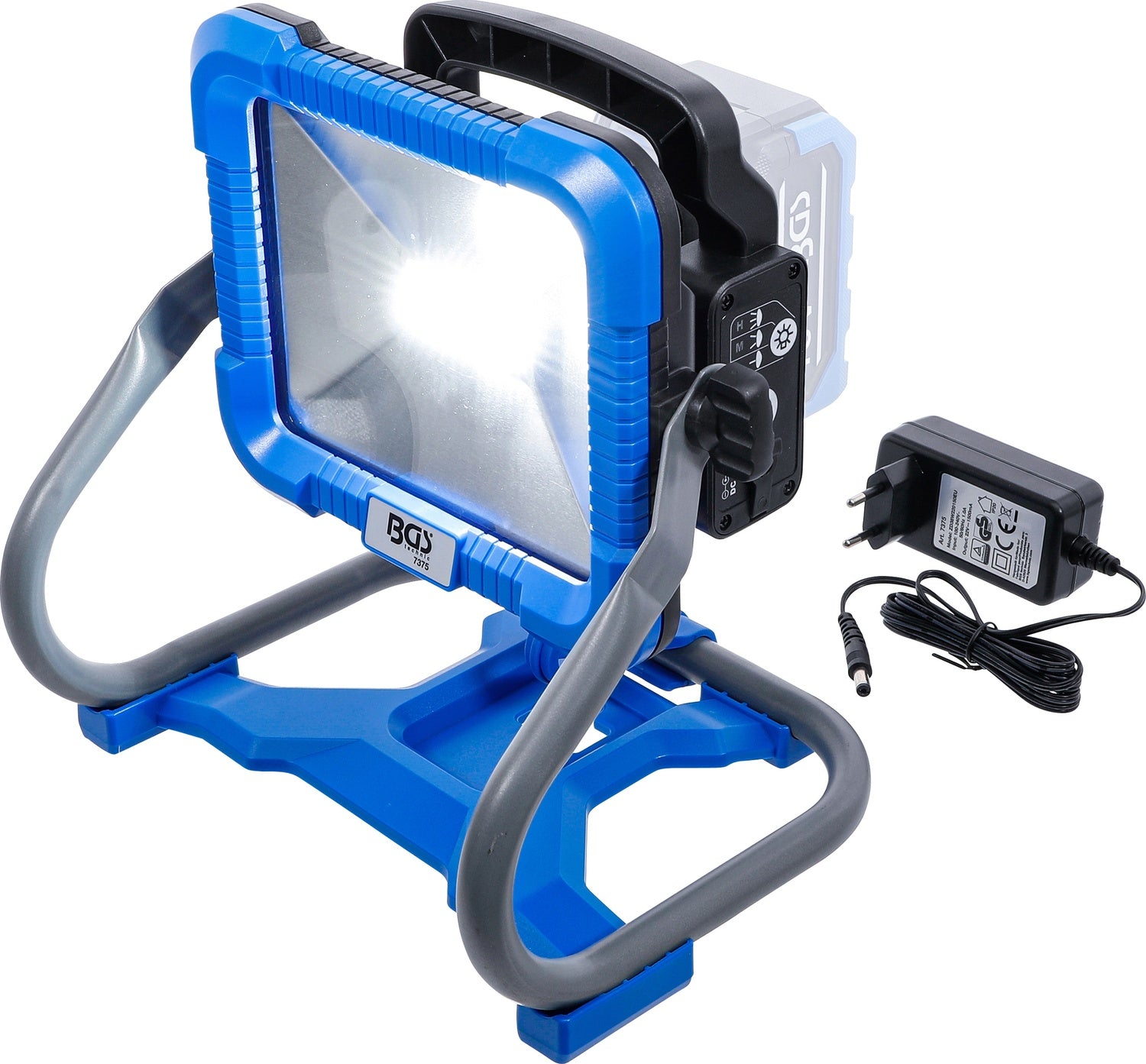 BGS 7375 Akku LED Arbeitsleuchte klappbar ohne Akku 18V Arbeitsstrahler