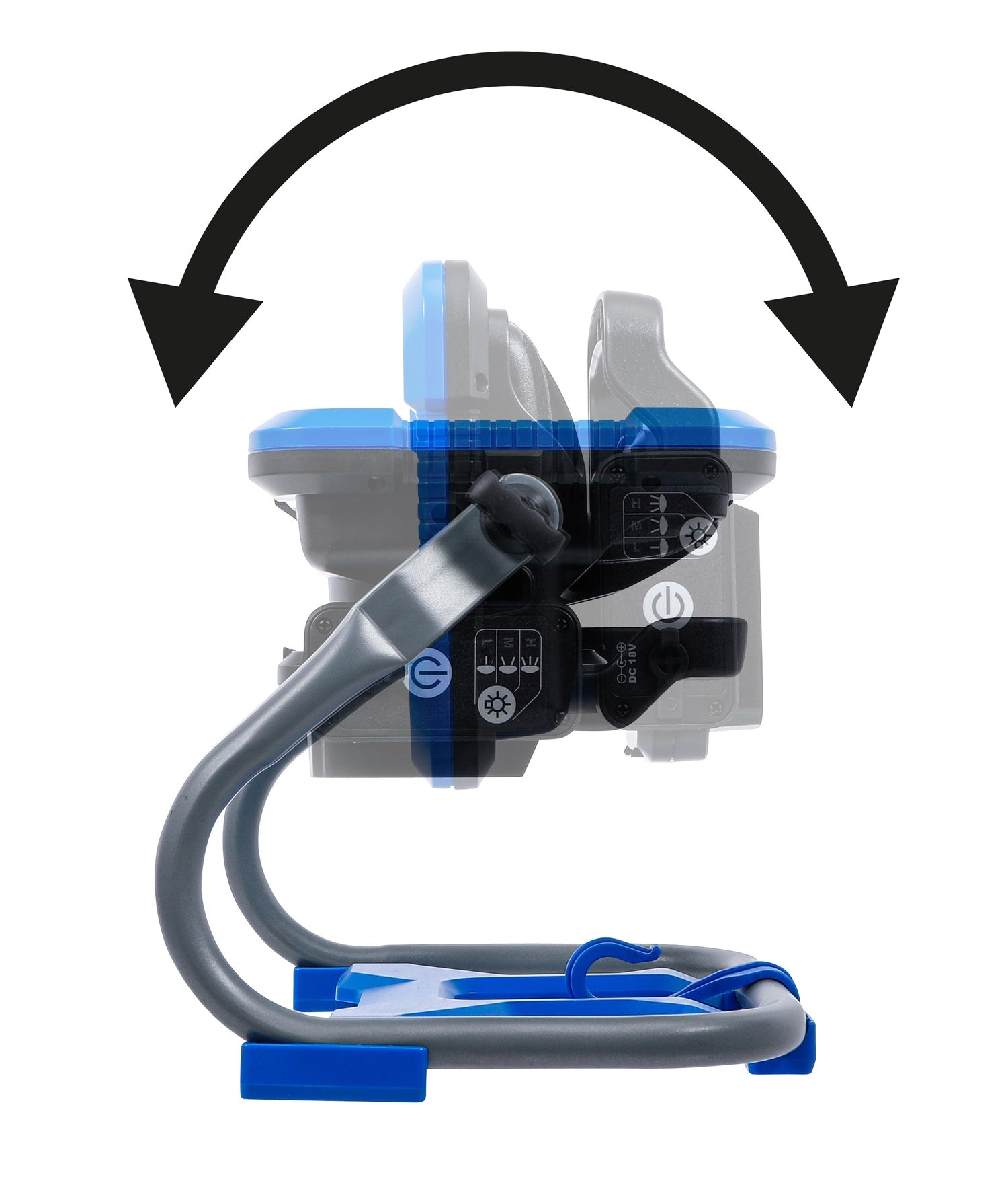 BGS 7375 Akku LED Arbeitsleuchte klappbar ohne Akku 18V Arbeitsstrahler