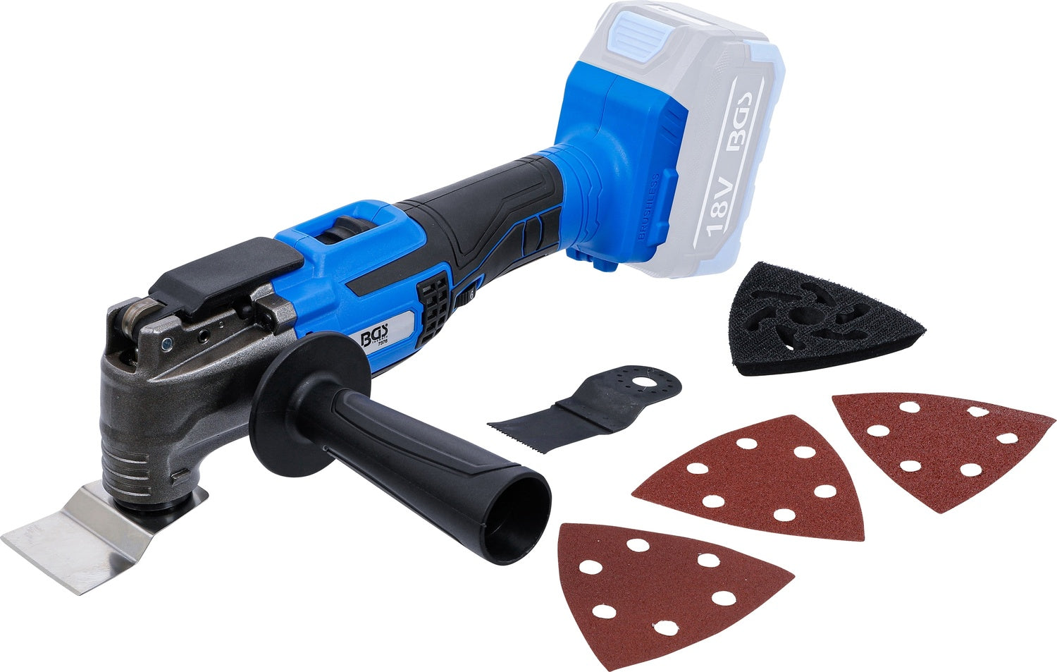 BGS 7376 Akku Multifunktionswerkzeug bürstenlos ohne Akku 18V Universalwerkzeug