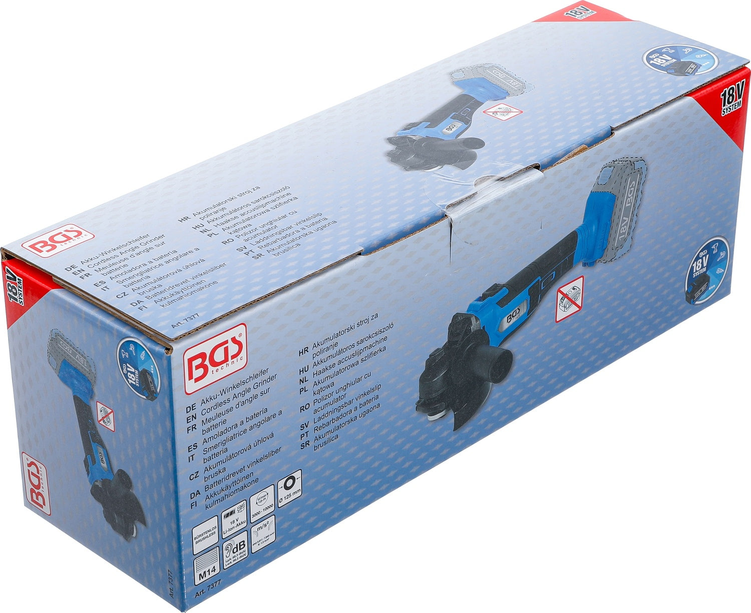 BGS 7377 Akku Winkelschleifer bürstenlos ohne Akku 18V Trennschleifer