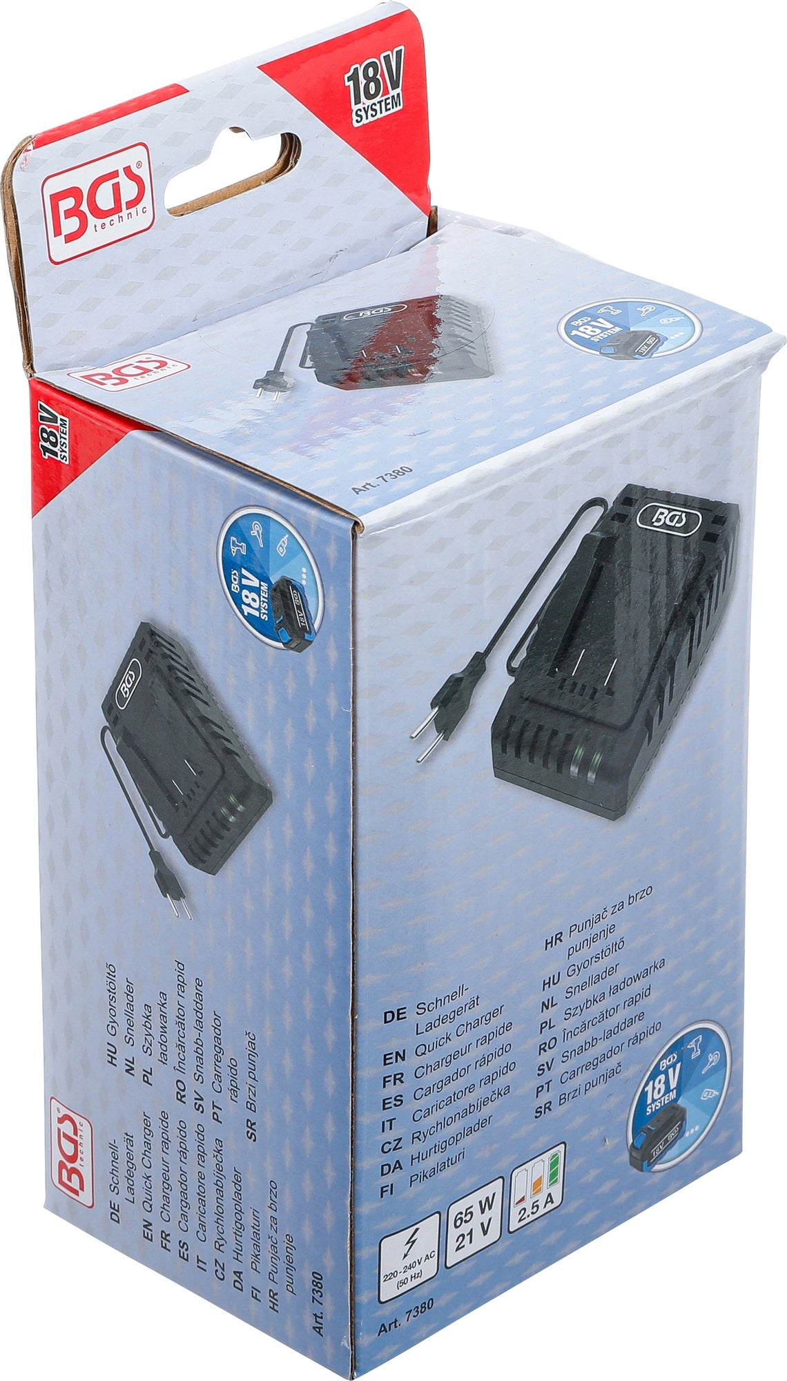 BGS 7380 Schnellladegerät 2,5A 18V Schnell Ladegerät