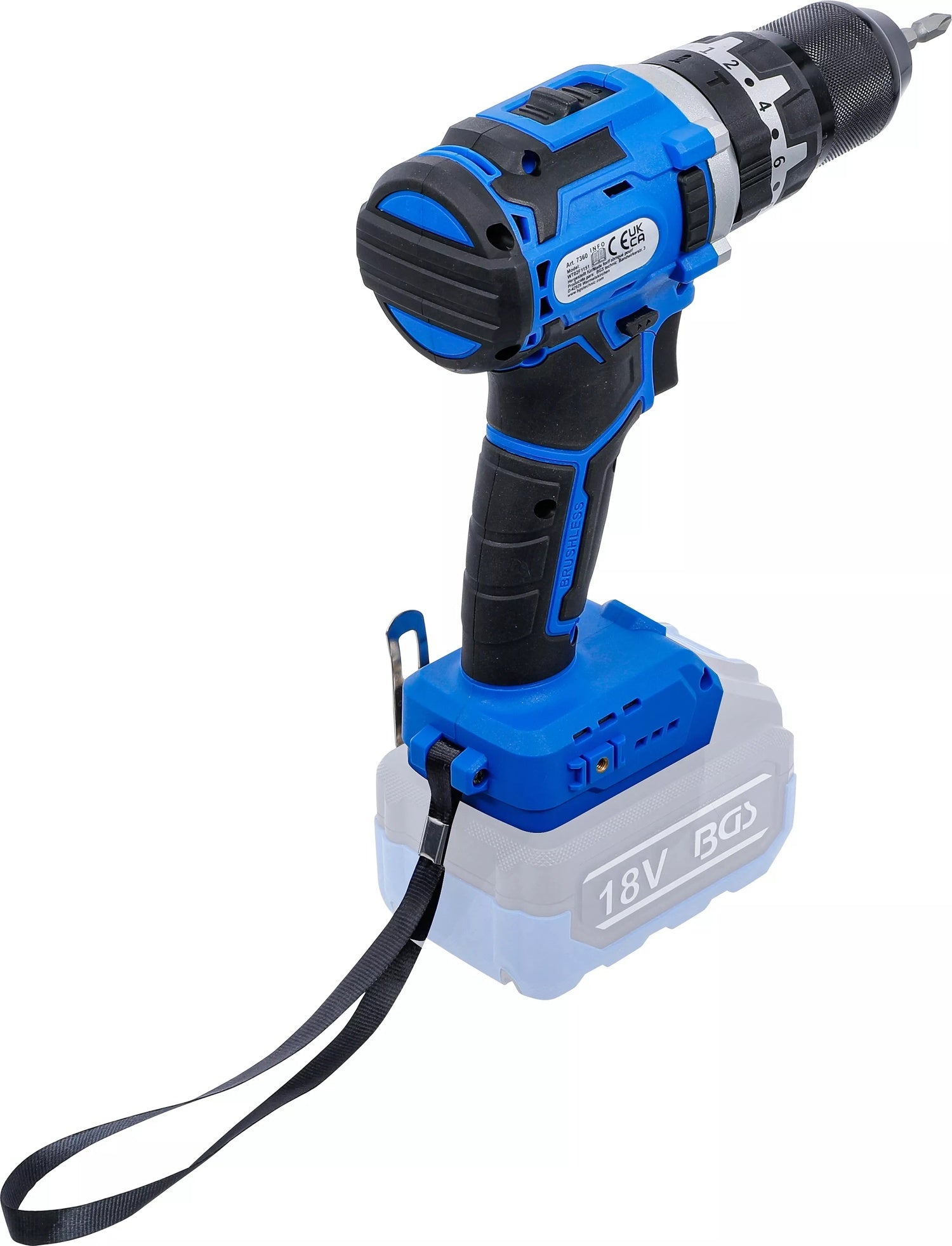 BGS 7397 Satz Akku Schlagschrauber bürstenlos mit Akku & Schnell Ladegerät 65Nm 18 Volt