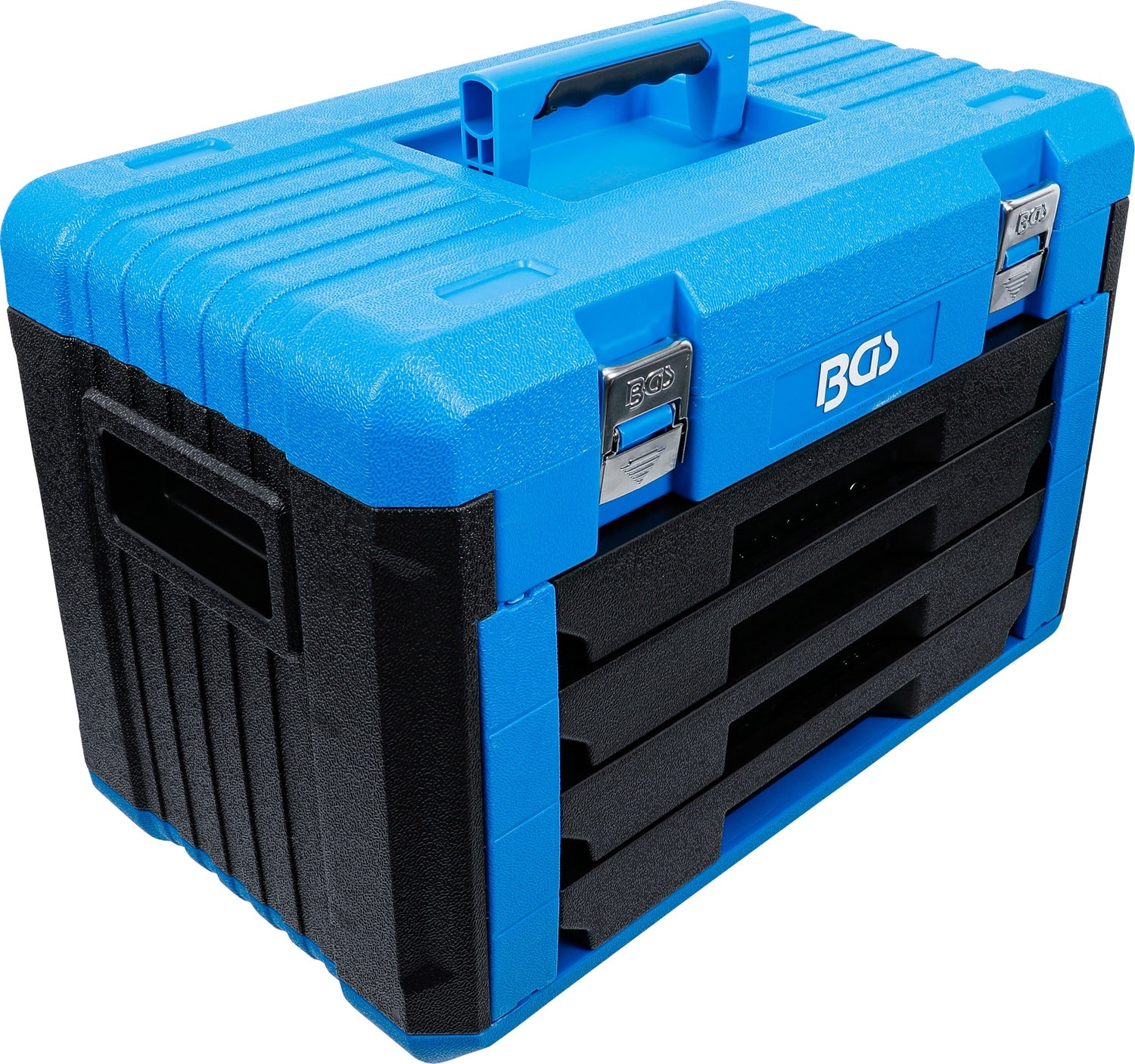 BGS 74000 Satz Steckschlüssel Sechskant Antrieb 6,3mm (1/4") 10mm (3/8") 12,5mm (1/2") Metrisch und Zollgrößen