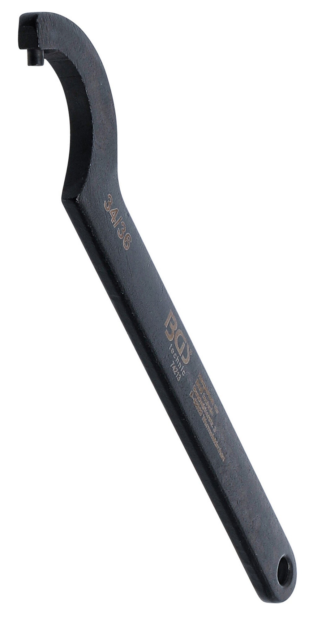 BGS 74213 Hakenschlüssel mit Zapfen für Schlüsselweiten von 34 - 36mm