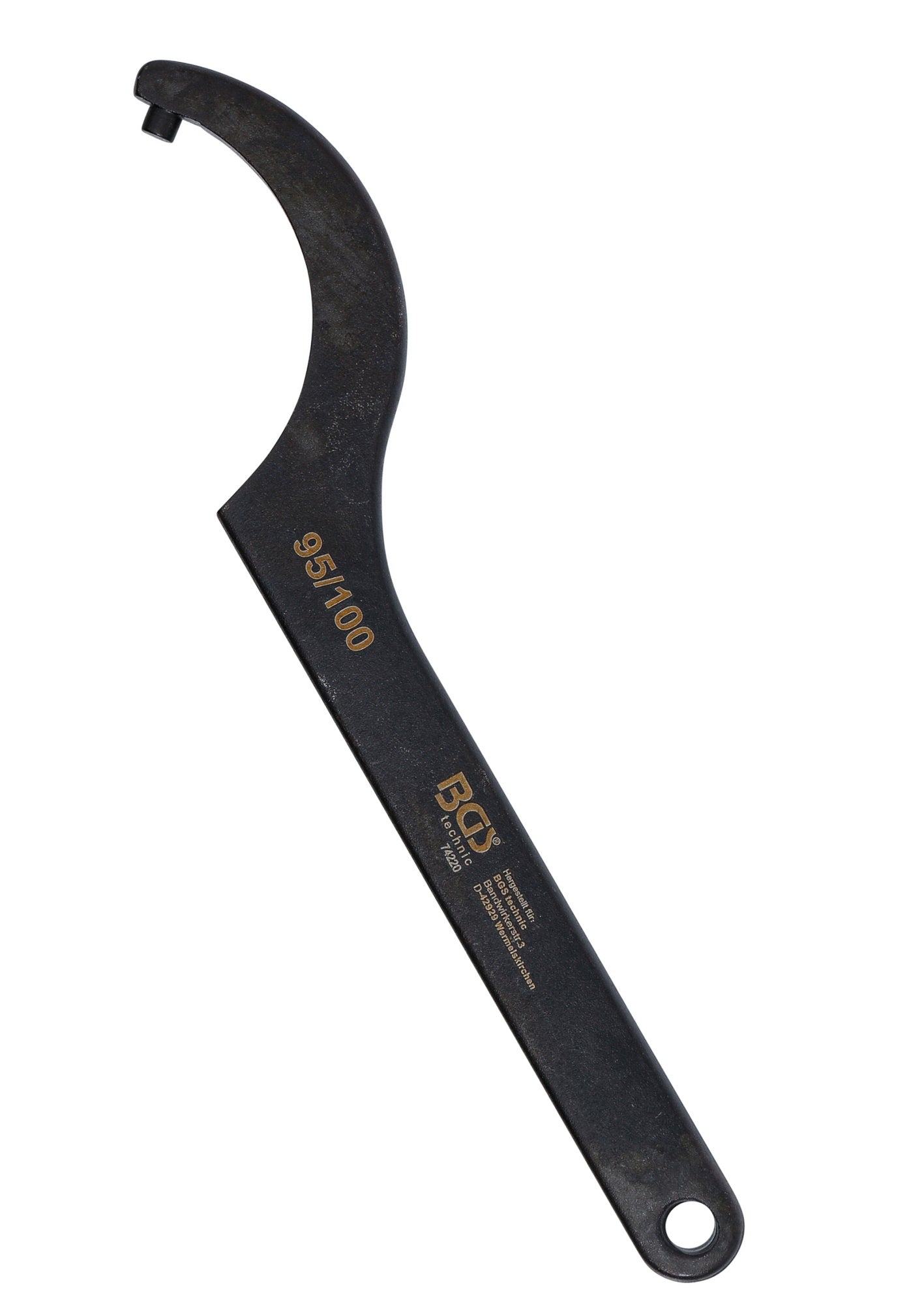 BGS 74220 Hakenschlüssel mit Zapfen für Schlüsselweiten von 95 - 100mm
