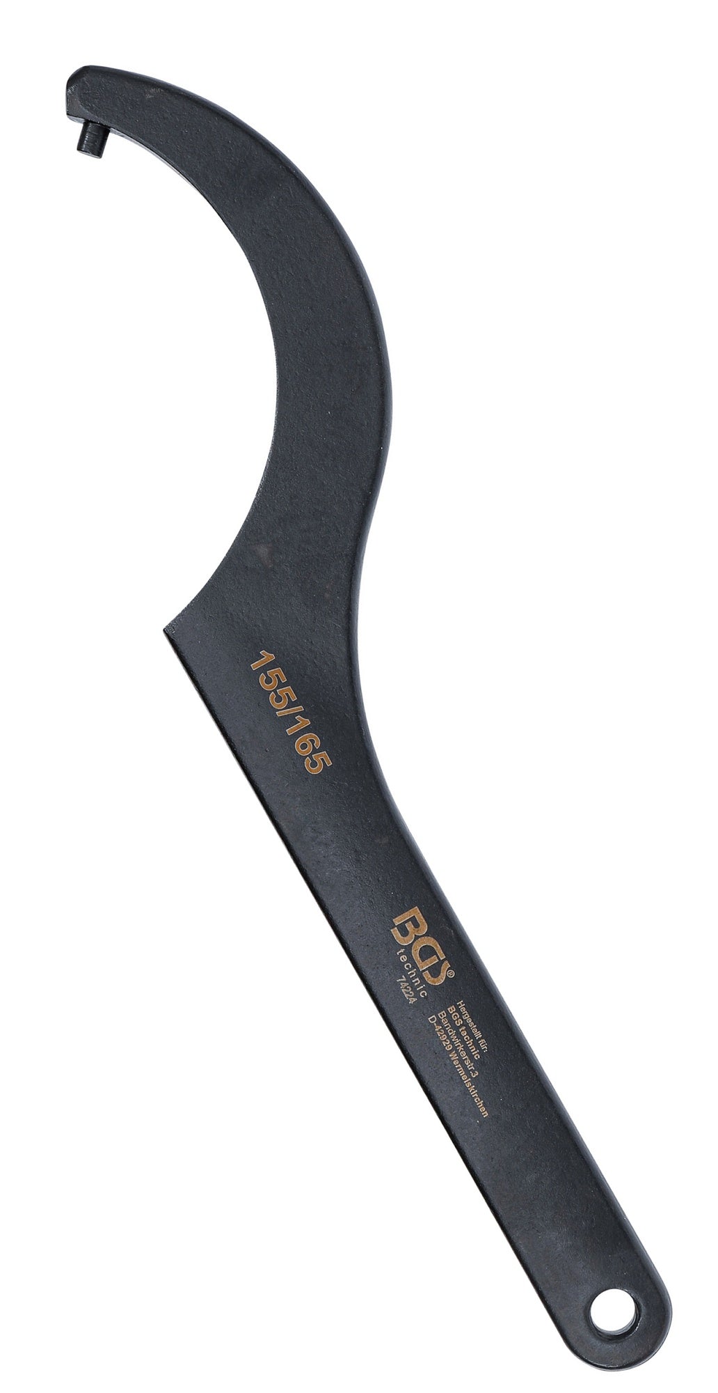 BGS 74224 Hakenschlüssel mit Zapfen für Schlüsselweiten von 155 - 165mm