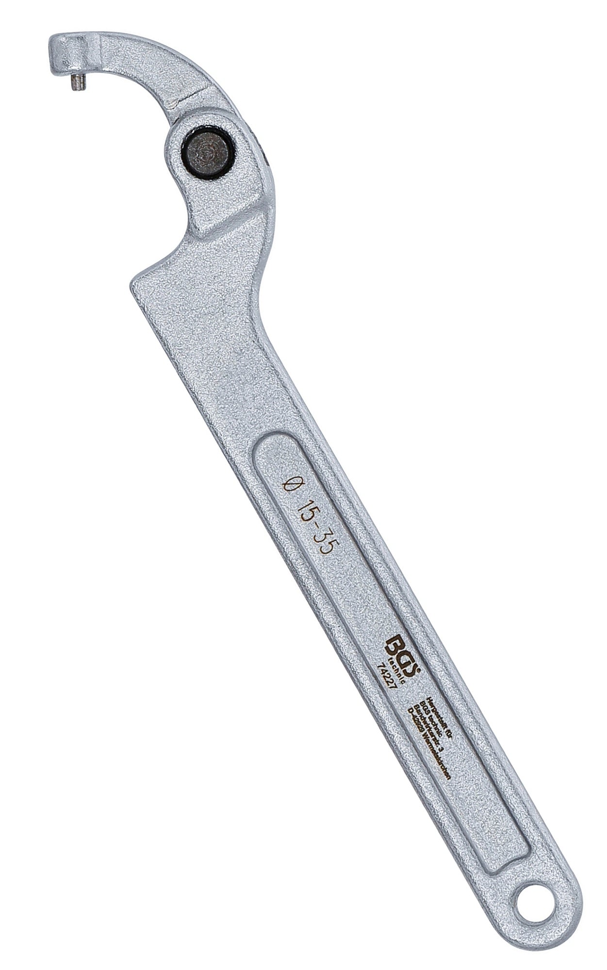 BGS 74227 Gelenk Hakenschlüssel mit Zapfen für Schlüsselweiten von 15 - 35mm