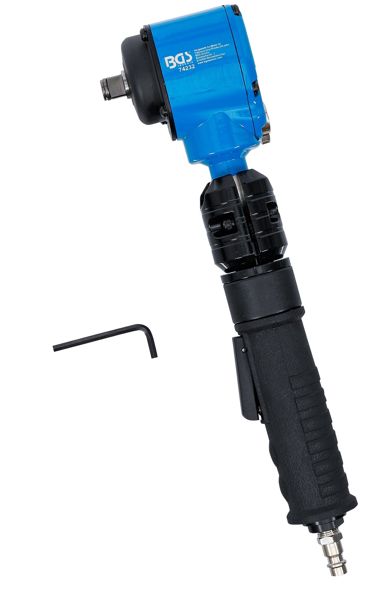 BGS 74232 Druckluft Schlagschrauber abgewinkelt drehbarer neigbarer Kopf 12,5mm (1/2") 650Nm