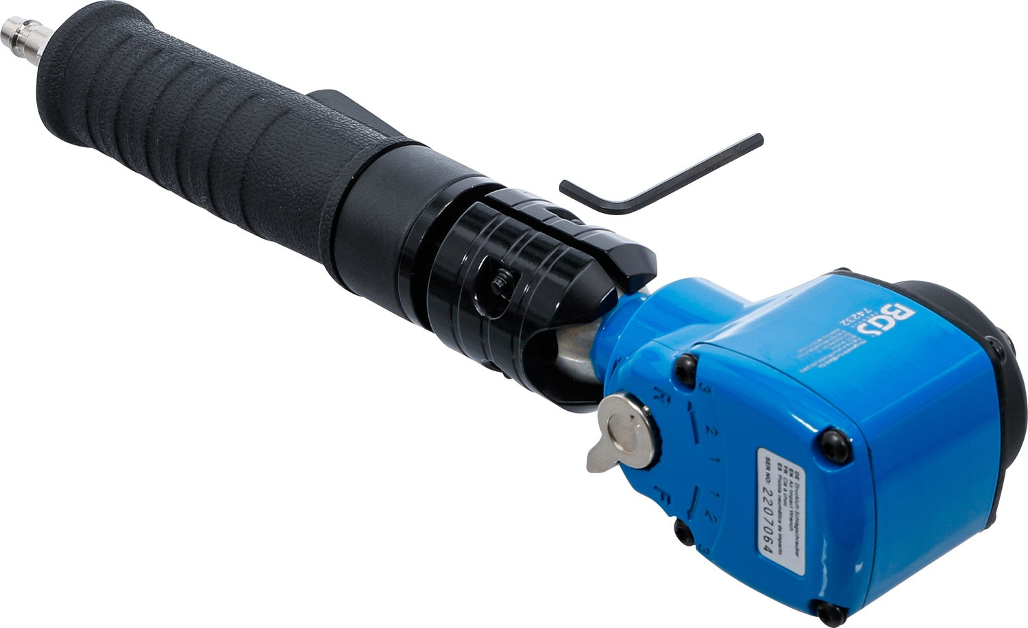 BGS 74232 Druckluft Schlagschrauber abgewinkelt drehbarer neigbarer Kopf 12,5mm (1/2") 650Nm